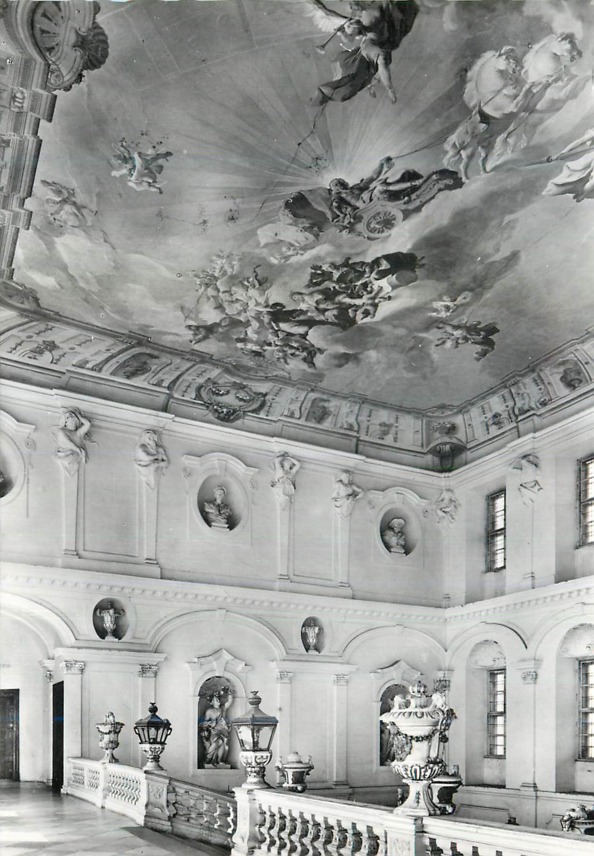 CPM Stift Gottweig Kaisertreppe Deckenfresko v Paul Troger