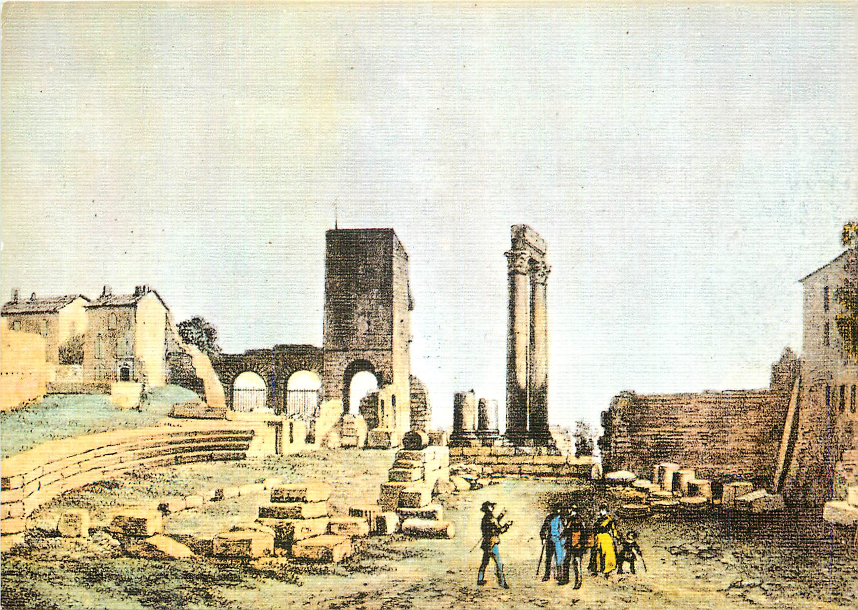 CPM Arles Vue du Theatre Antique