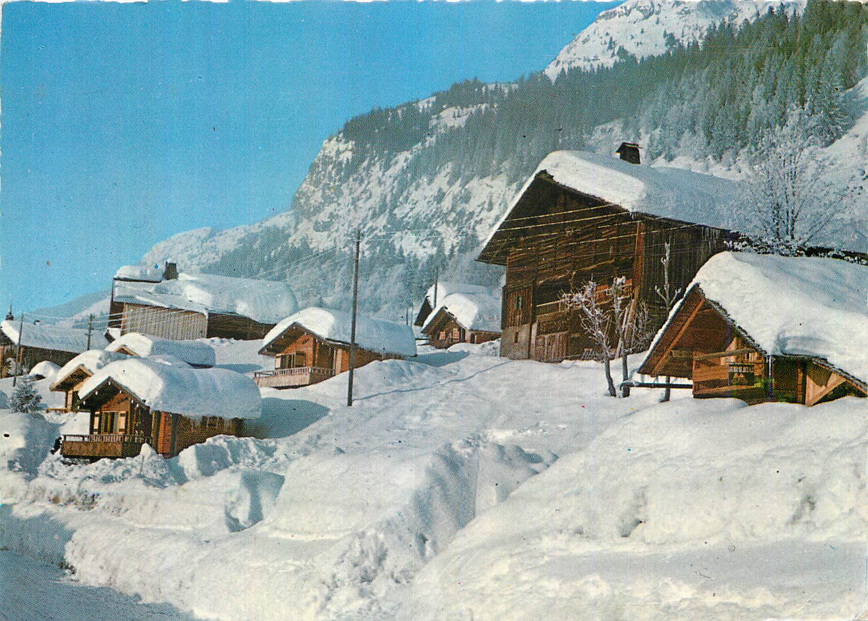 CPM Super Grand Bornaud (Haute Savoie) alt 1250m Chalets sous la Neige