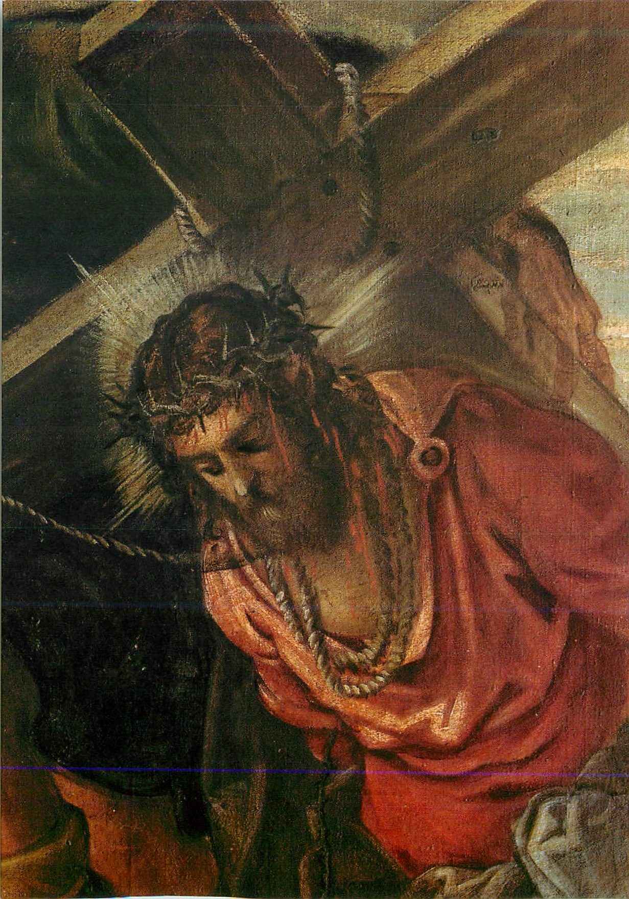 CPM Venezia la Montee au Calvaire (Detail)