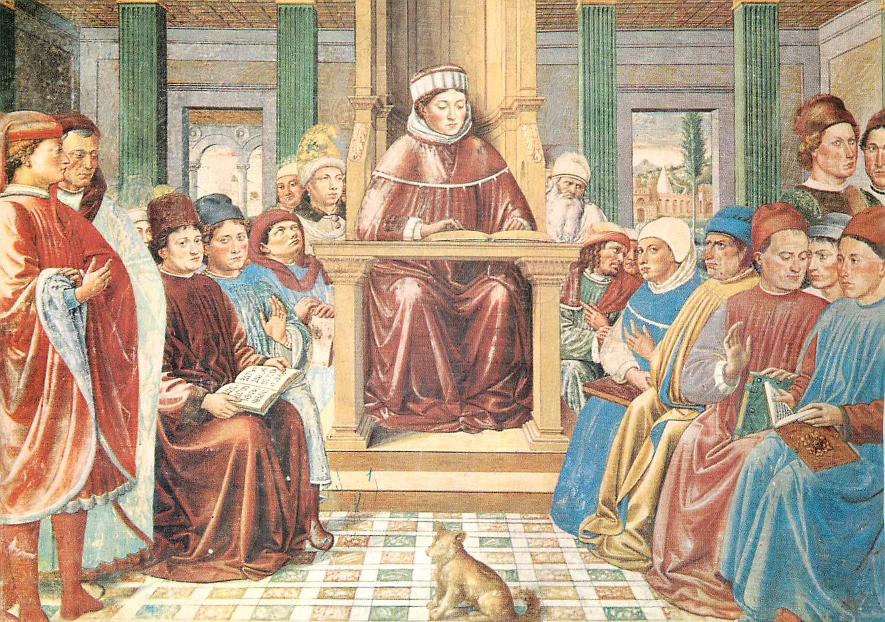 CPM Gimignano St Augustin Lit Rhetorique et Philosophie a Rome