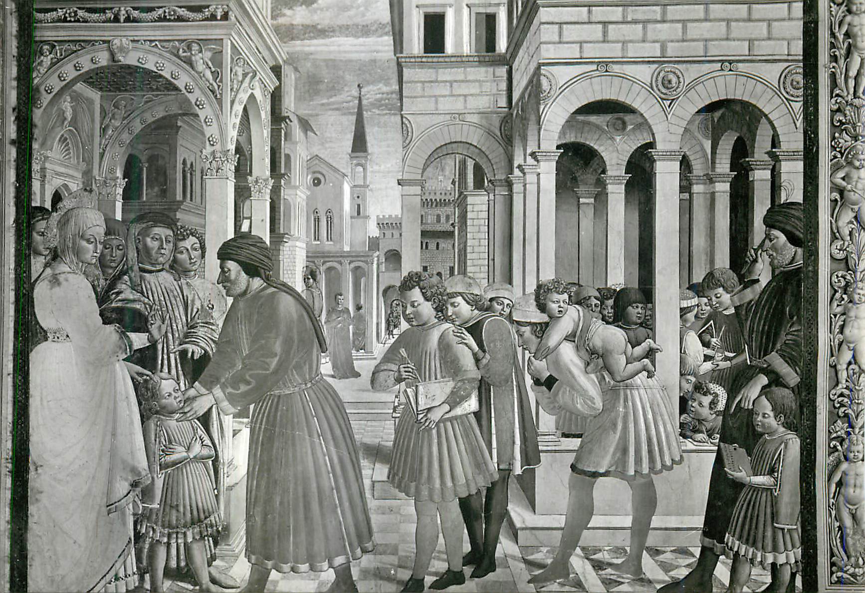CPM Citta Di S Gimignano (Siena) Eglise de St Augustin