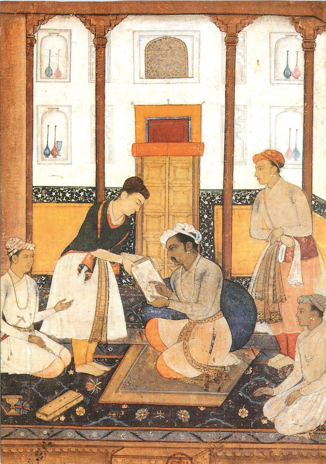 CPM Ecole Moghole vers 1610 le Peintre Abu'l Hasan et Djahanguir