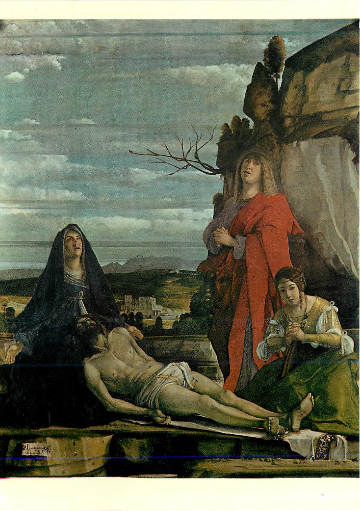 CPM Vicenza le Christ Depose avec la Vierge Marie