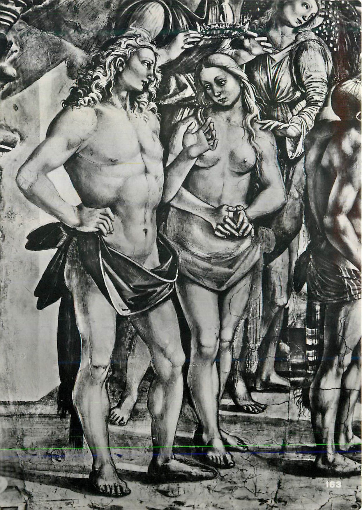 CPM Orvieto (Duomo) Adamo ed Eva Dettaglio dell'Affresco deglt Eletti al Cielo