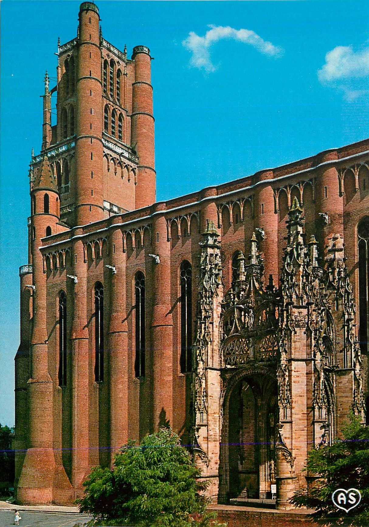 Cathédrale Saint-Étienne de Toulouse — vue de la façade et de la tour — éditeur AS