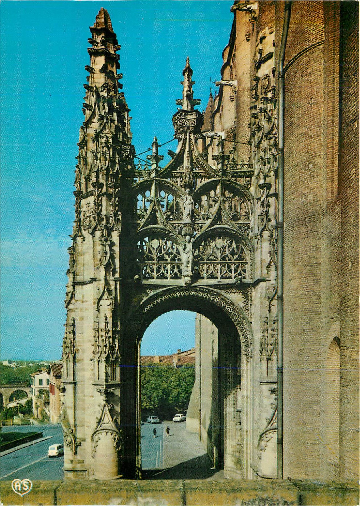 Portail gothique de la cathédrale — Toulouse — éditeur AS