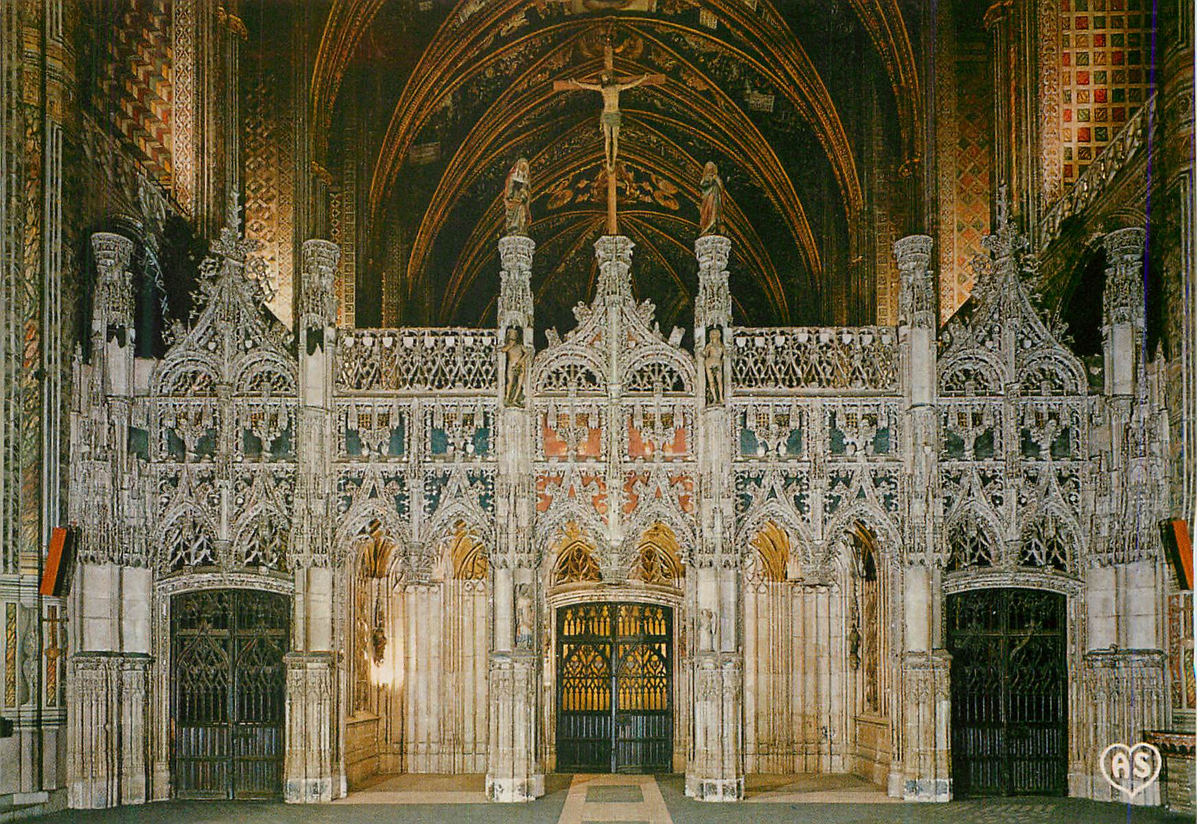 Intérieur de la cathédrale de Rouen — chœur et tribune — AS édition