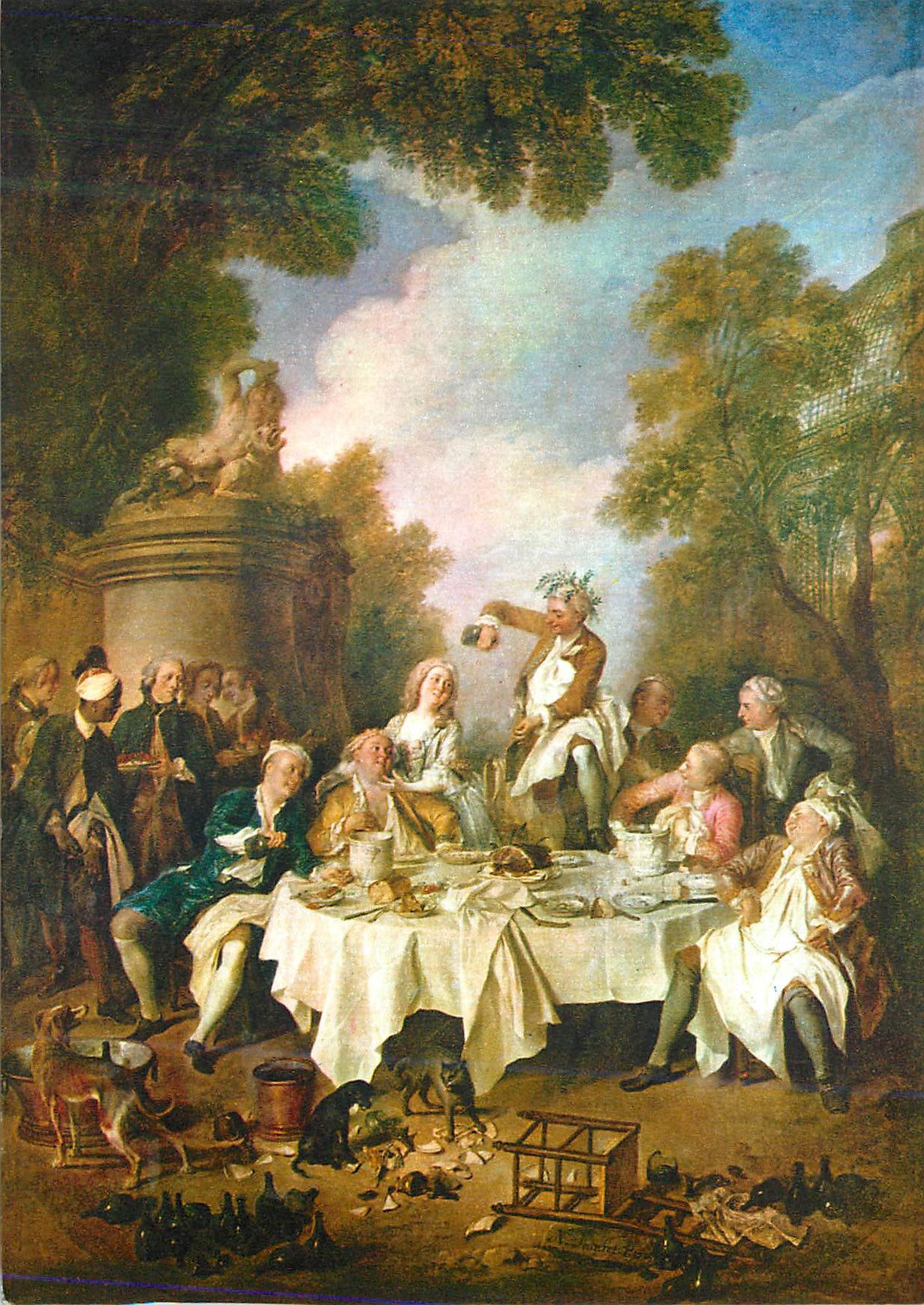 CPM Chantilly (Oise) Musee Conde Le Dejeuner de Jambon Lancret