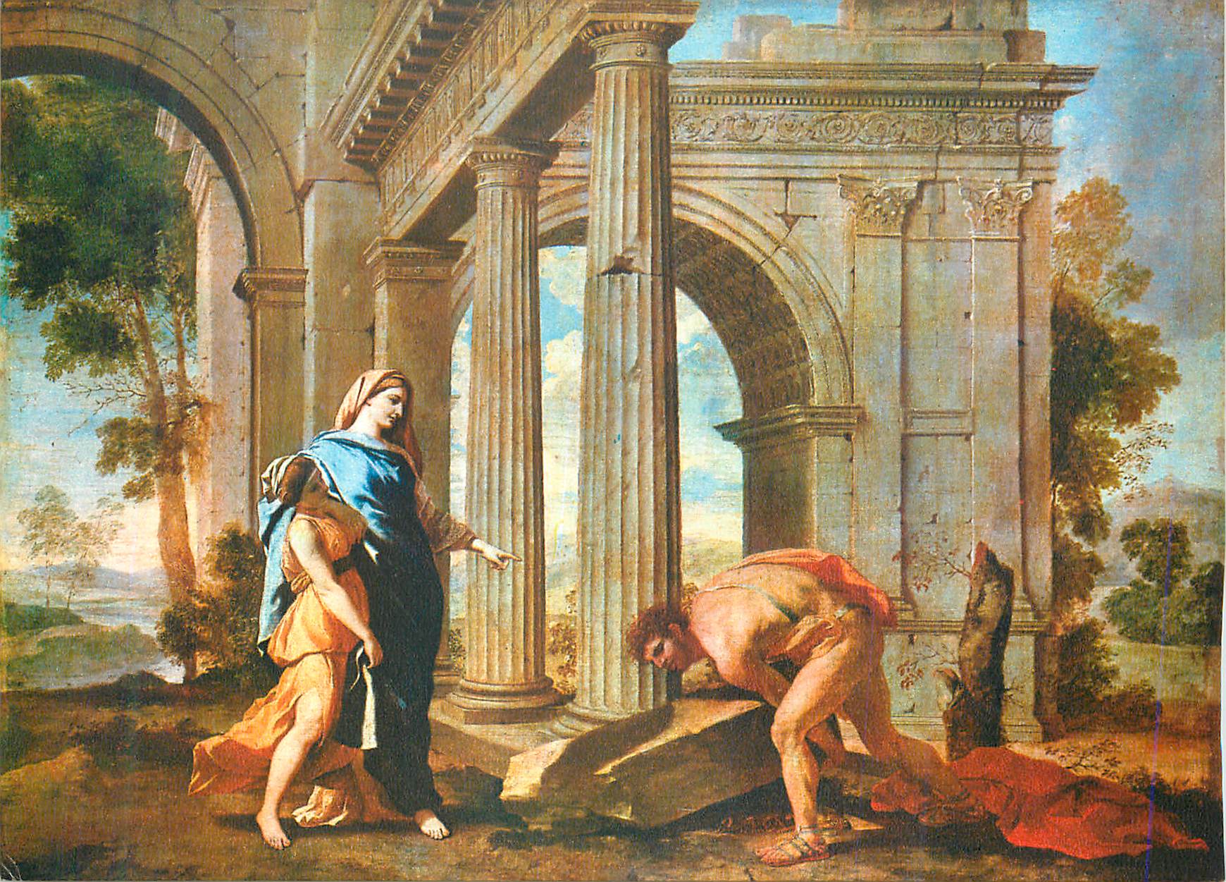 CPM Chantilly Musee Conde Thesee Retrouve l'Epee de Son Pere Poussin