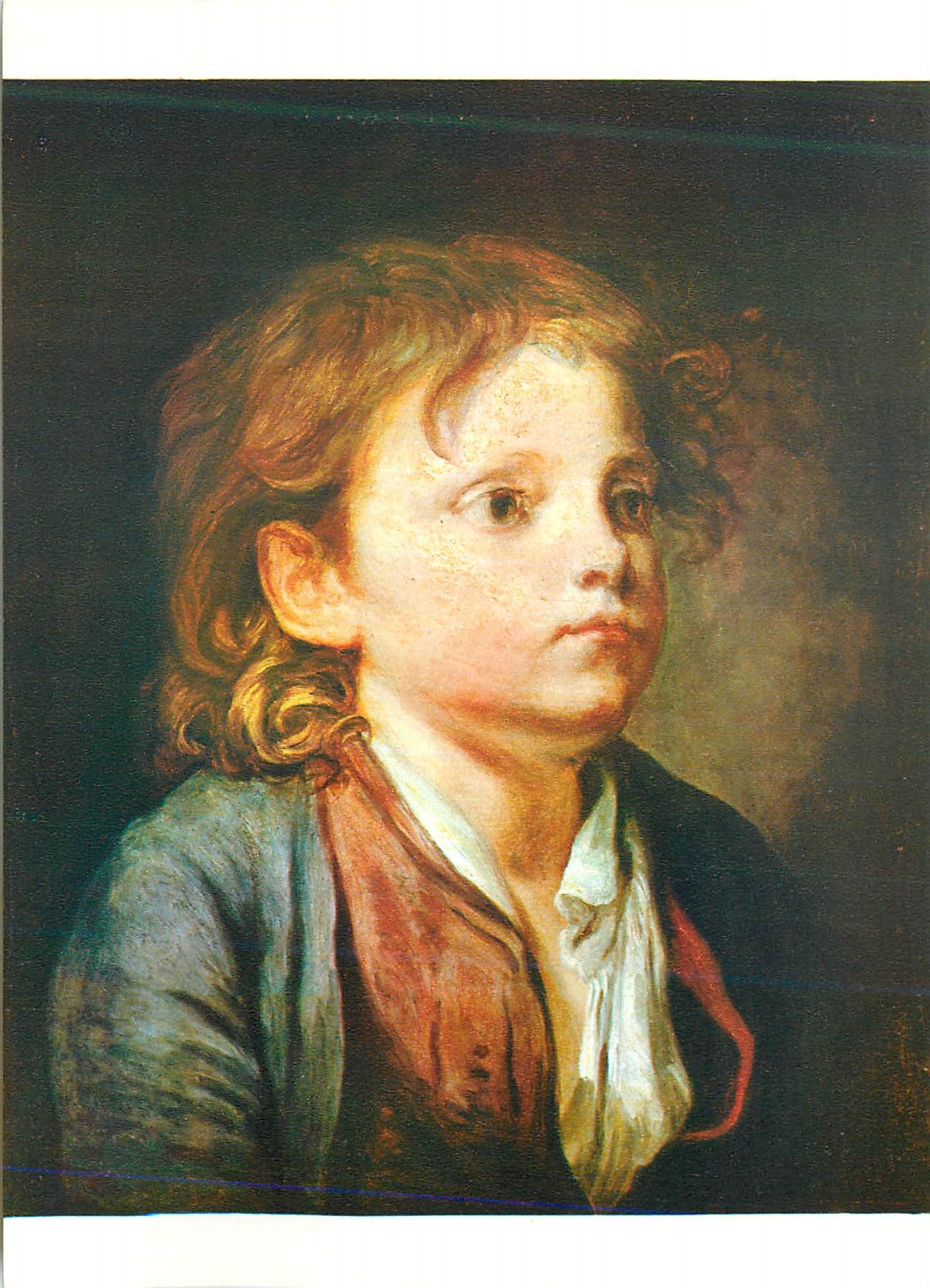 Portrait d'un enfant — peinture à l'huile — éditeur inconnu - Recto