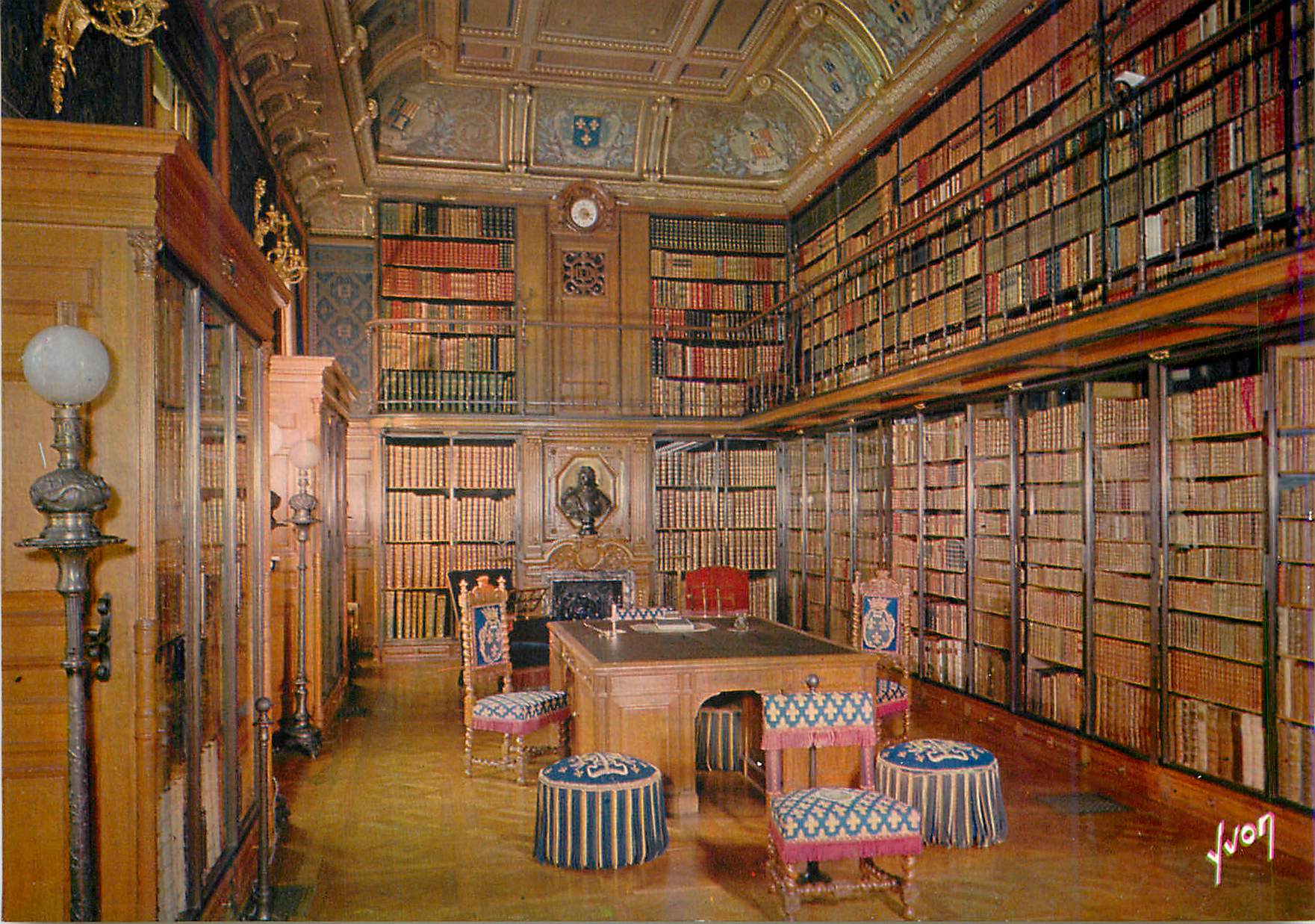Bibliothèque — intérieur richement décoré — Juvon