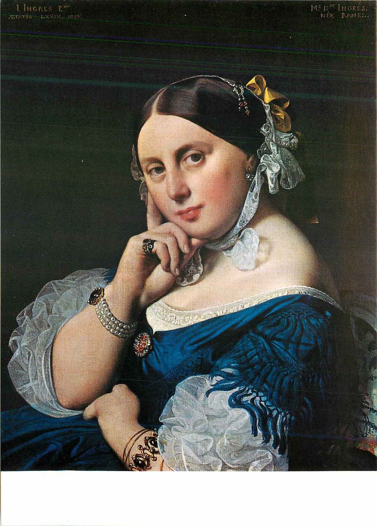 CPM Jean Auguste Dominique Ingres (1780 1867) Portrait de Mme Ingres