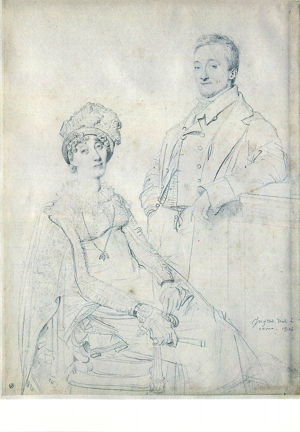 CPM Musee du Louvre Pavillon de Flore du Musee Bonnat a Bayonne Jean Auguste Dominique Ingres (1780 1867)