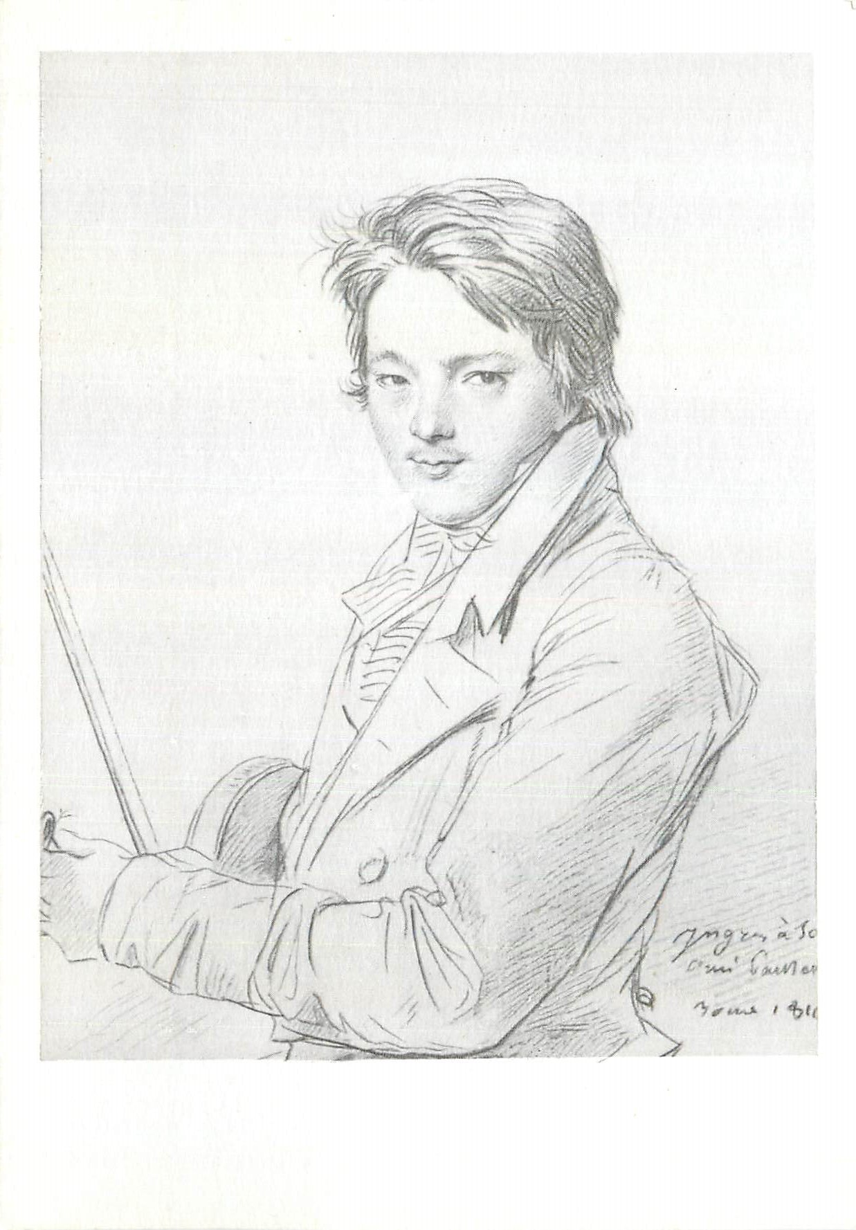 CPM Musee Carnavalet Paris Ingres Portrait de A M Panseron