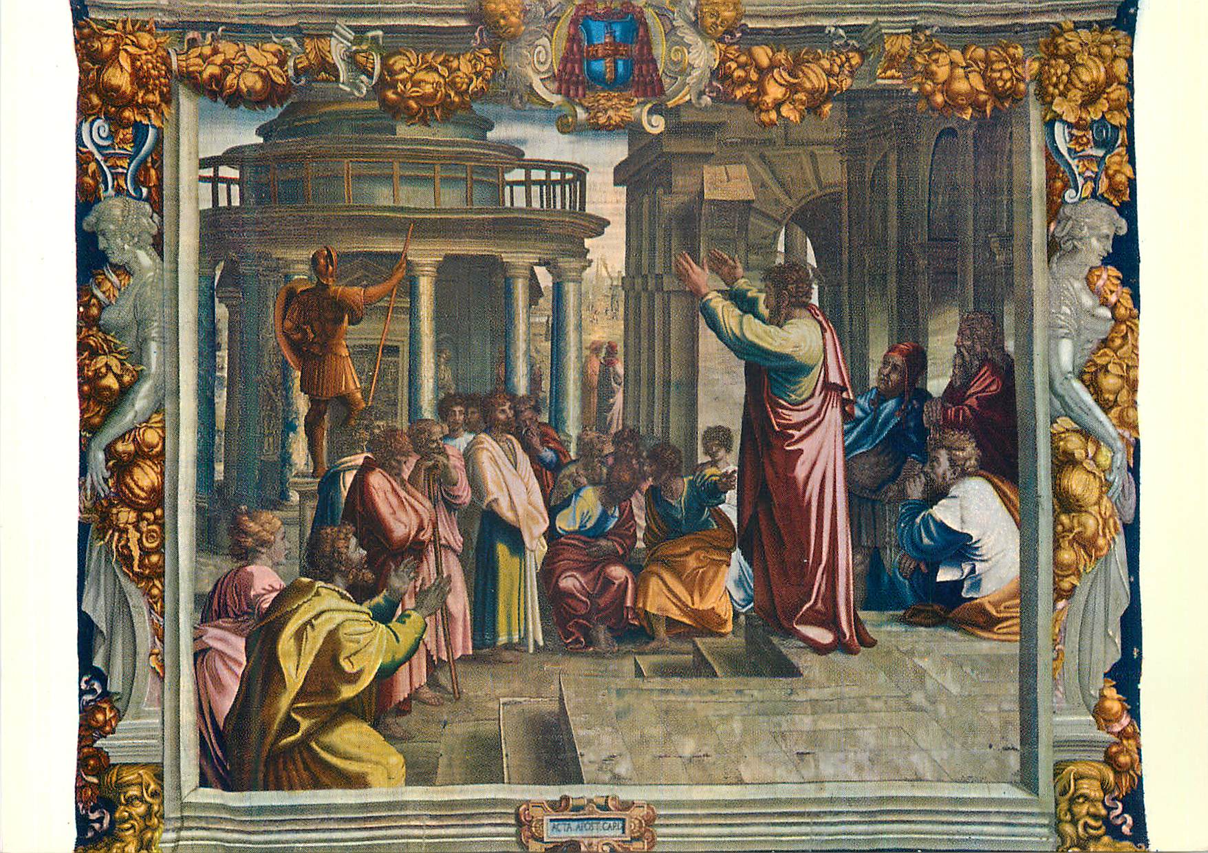 CPM Urbino Galleria Nazionale delle Marche in Palazzo Ducale La Predication de S Paul a Athenes Tapisserie