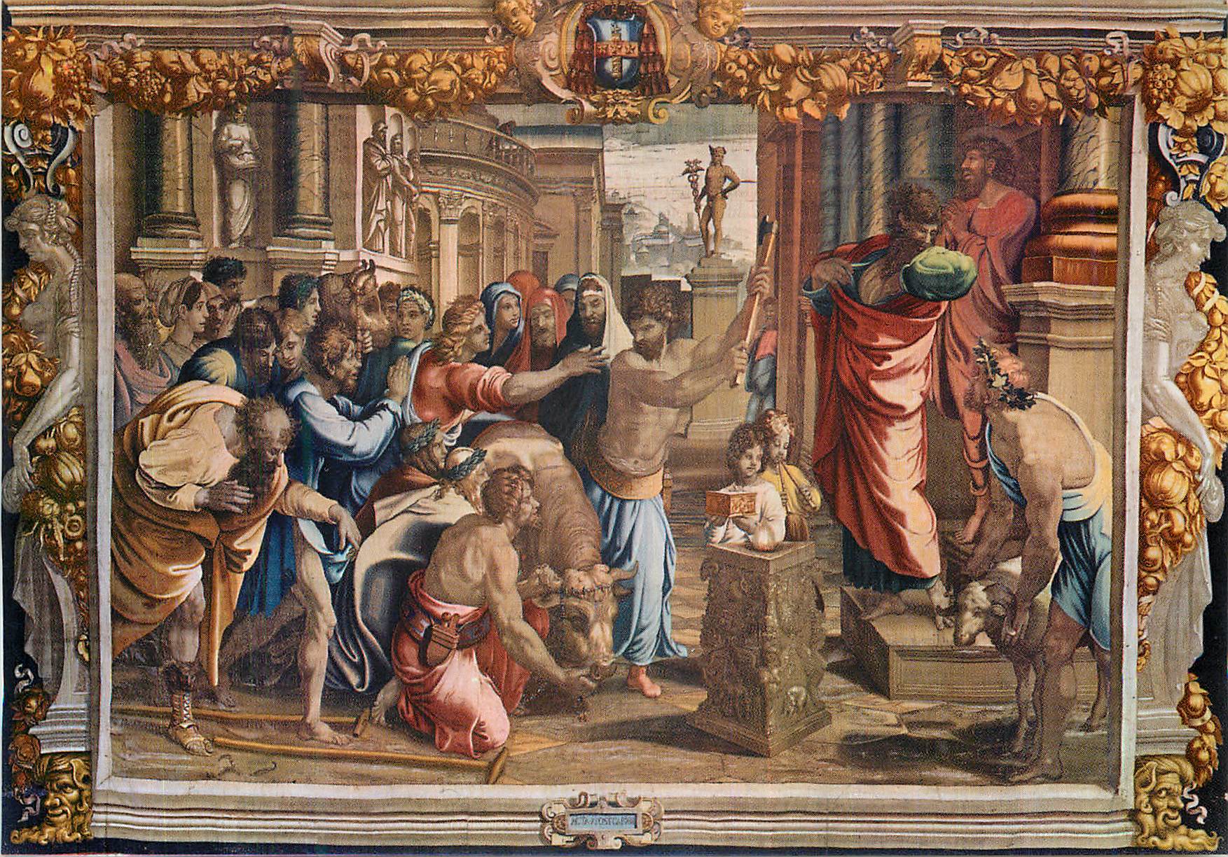 CPM Urbino Galleria Nazionale delle Marche in Palazzo Ducale Le sacrifice du Lyatra Tapisserie