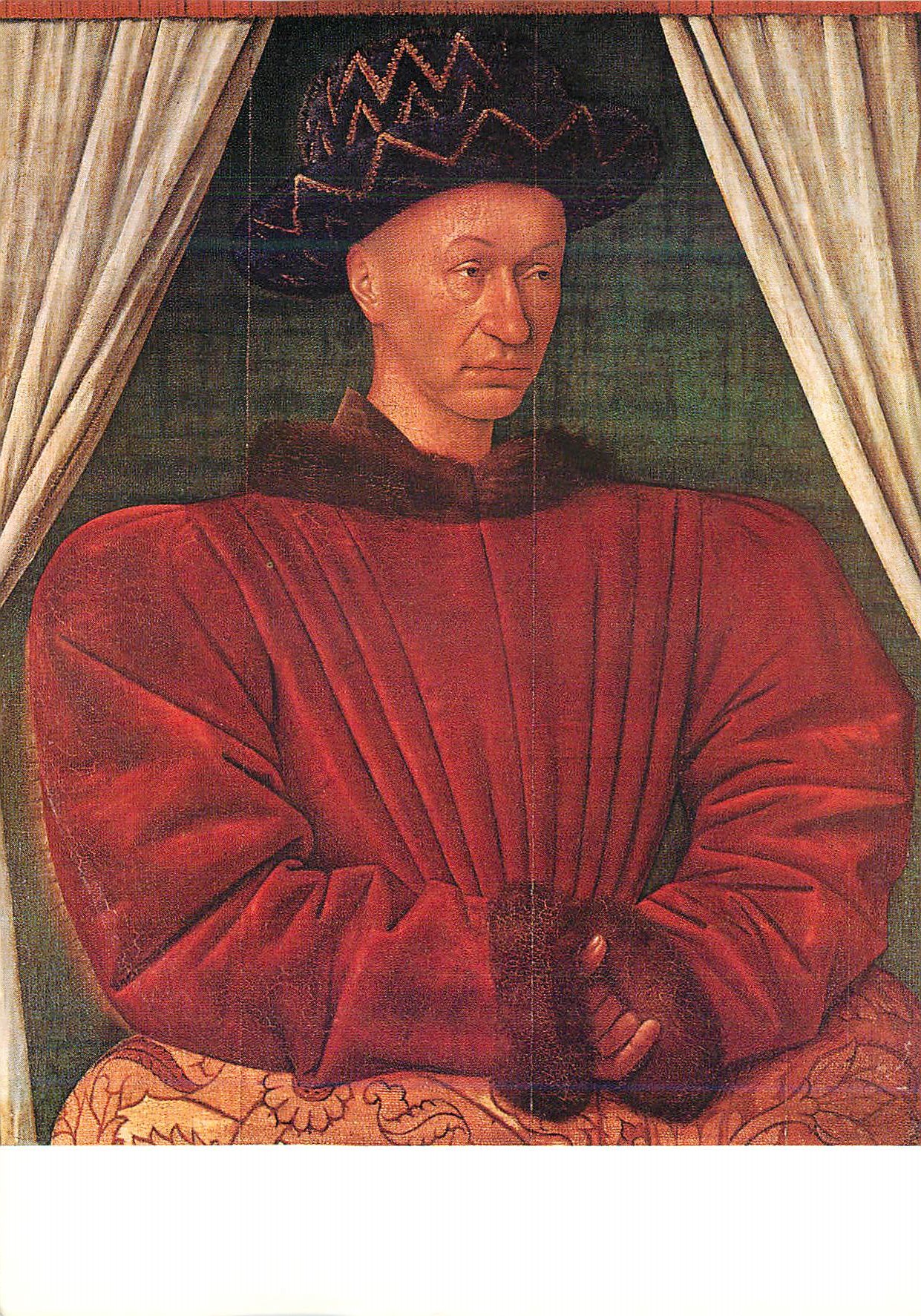 CPM Paris Musee du Louvre Fouquet Jean (vers 1420 vers 1480) Portrait de Charles VII Roi de France
