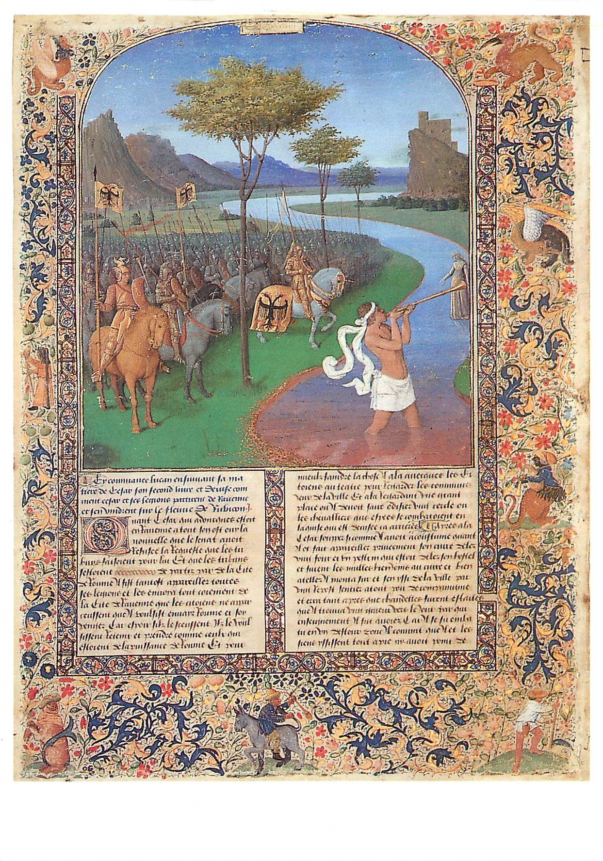 CPM Louvre Departement des Arts Graphiques Jean Fouquet Passage du Rubicon Plume et Encre Noire