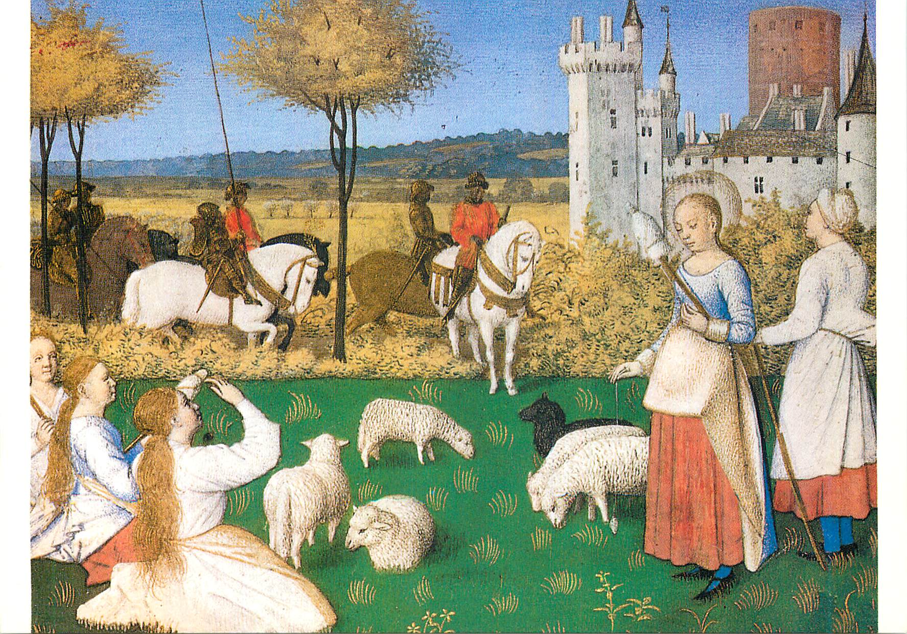 CPM Paris Musee du Louvre Jean Fouquet (XVe siecle) Sainte Marguerite