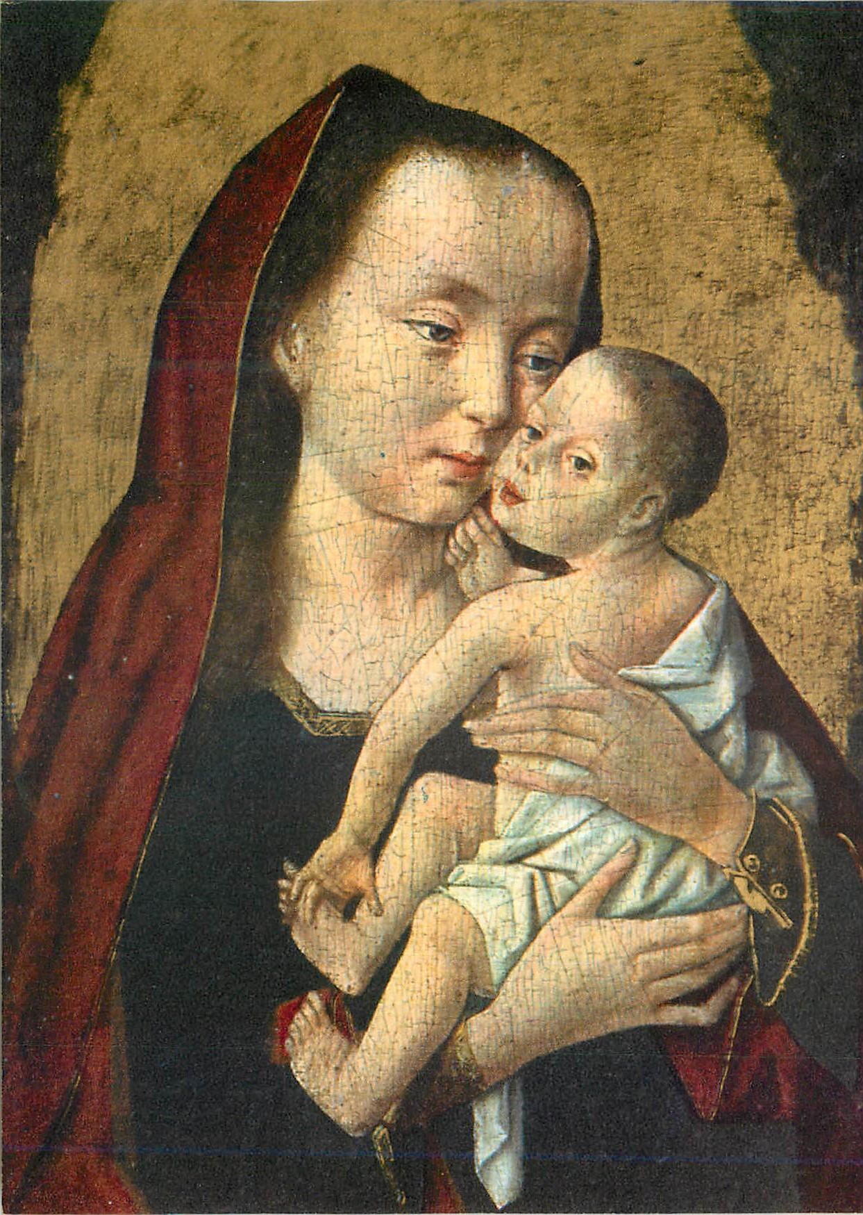 CPM Musee du Louvre Vierge et Enfant Maitre de St Gilles (Fin XVe Debut XVI e siecle)