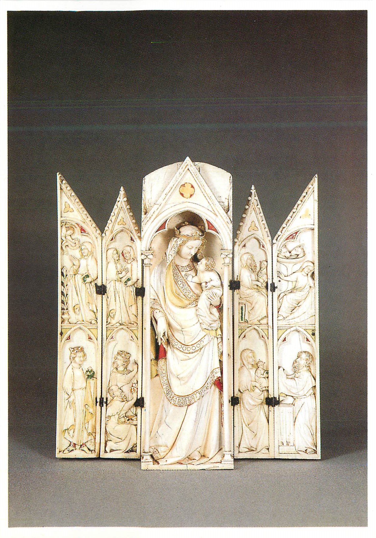 CPM Louvre Tabernacle le Vierge et l'Enfant Scenes de la Vie de la Vierge