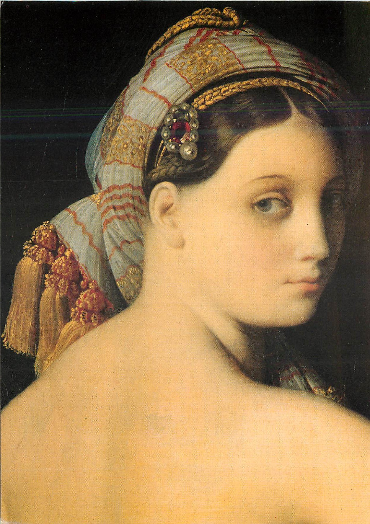 CPM Paris Musee du Louvre Ingres (1780 1867) la Grande Odalisque la Tete