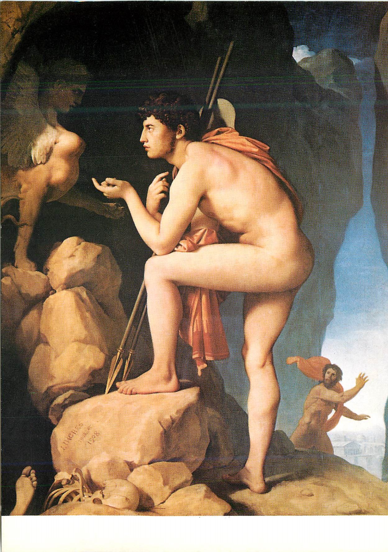 CPM Paris Musee du Louvre Ingres Jean Auguste (1780 1867) Oedipe Expliquant l'Enigme