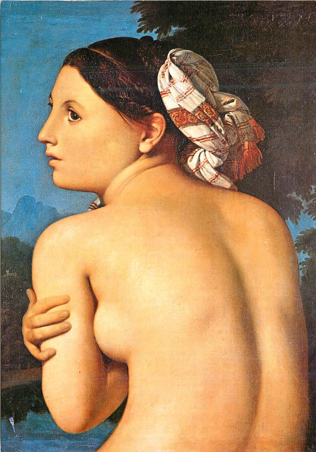 CPM Musee Bonnat Bayonne Ingres la Baigneuse
