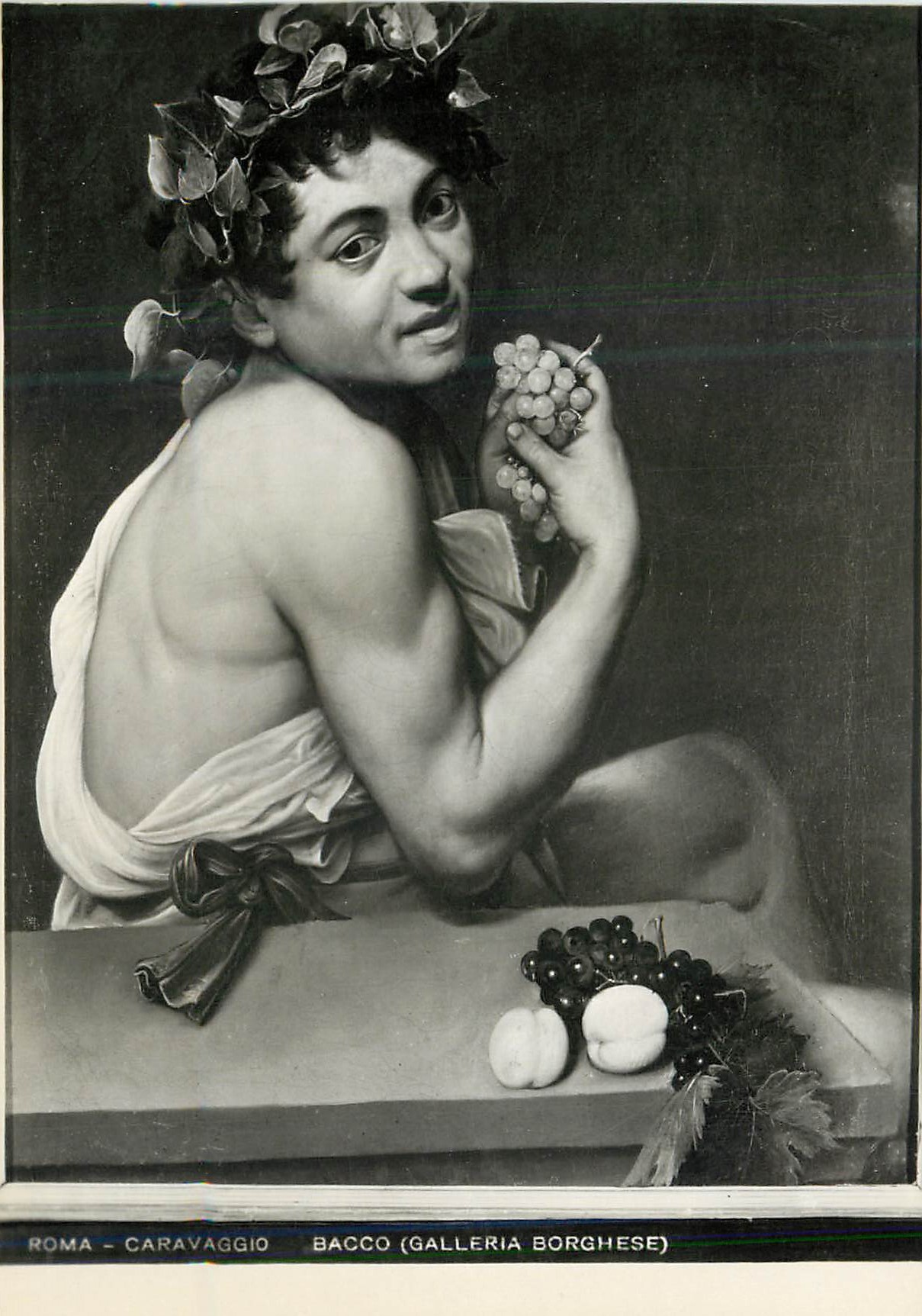 CPM Roma Caravaggio Bacco (Galleria Borghese)
