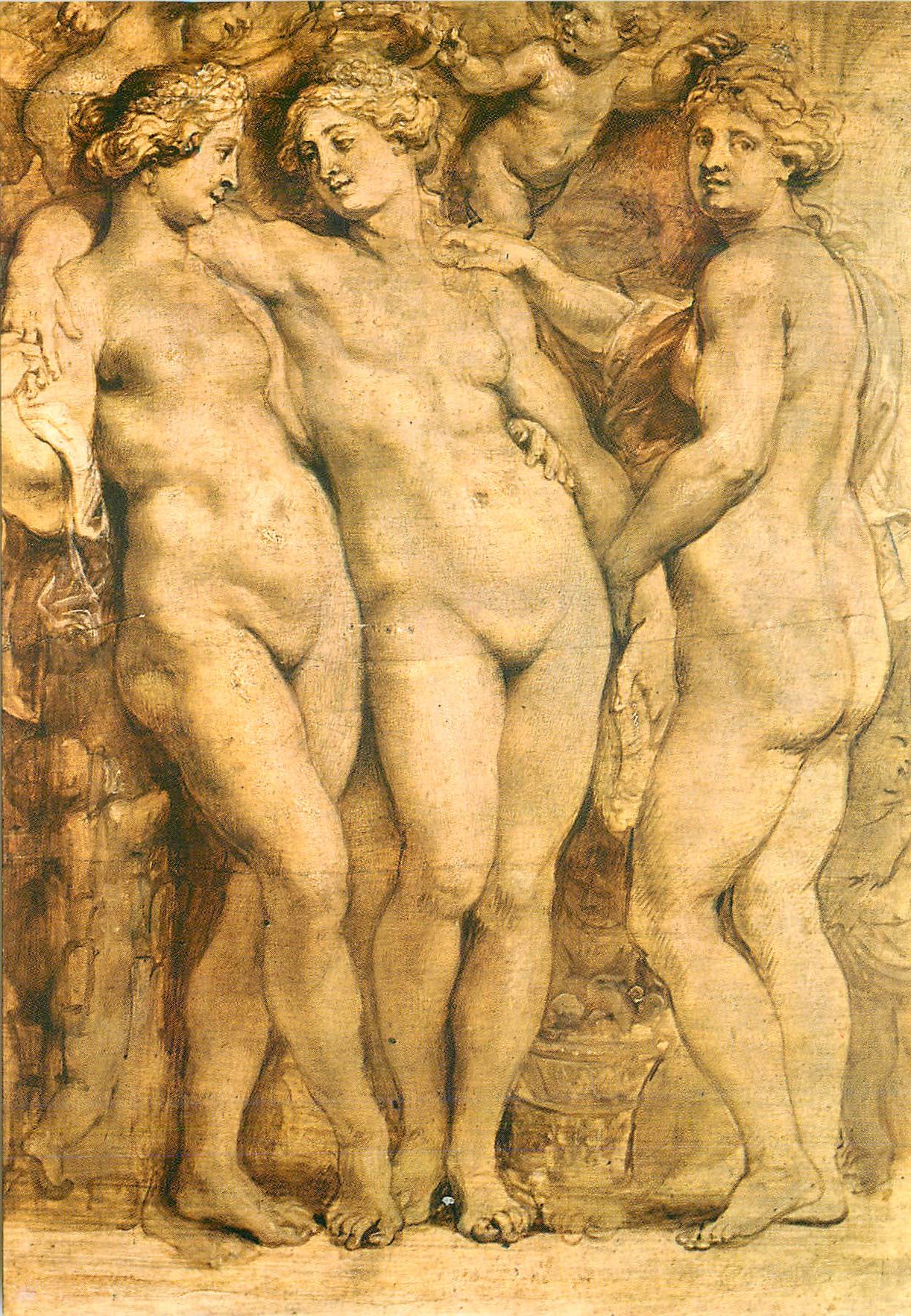 CPM Firenze Galleria Pitti les Trois Graces