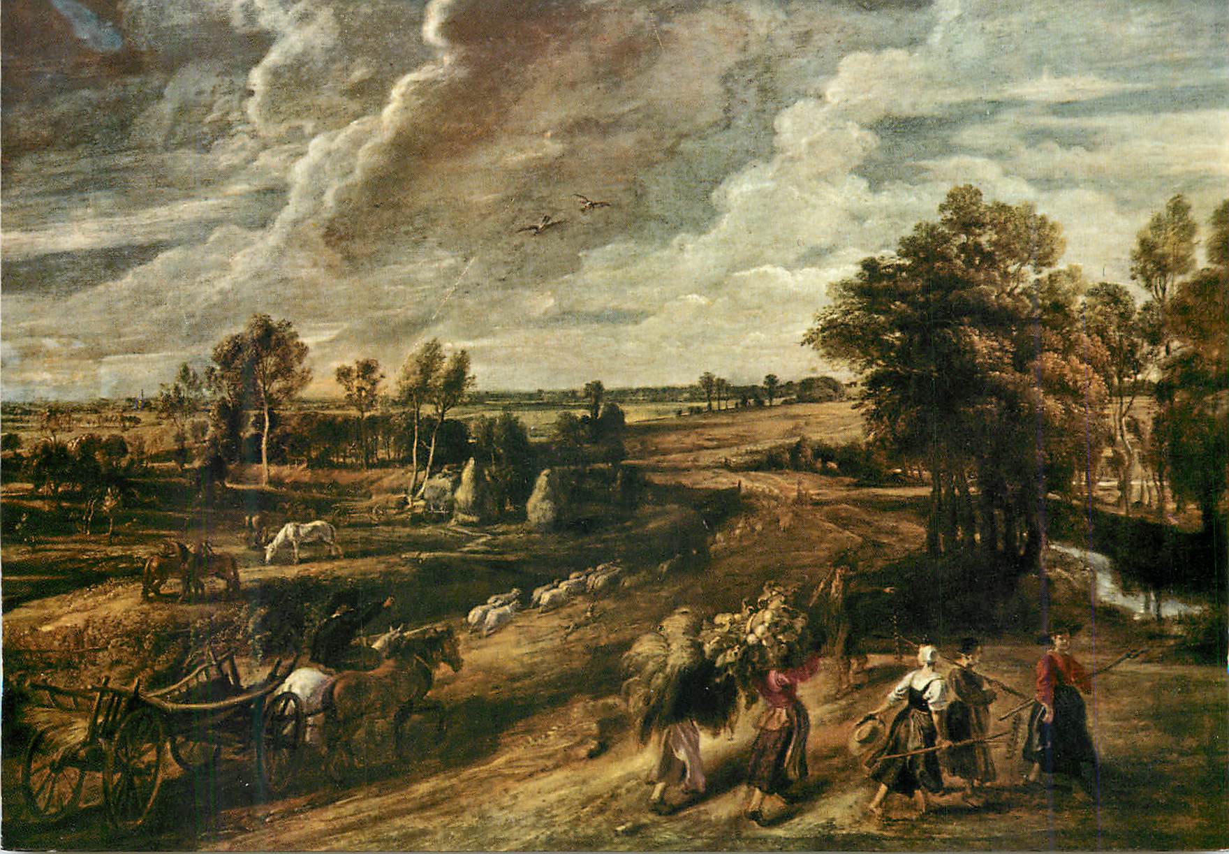 CPM Firenze Galleria Pitti Rubens Retour du Paysans du Travail