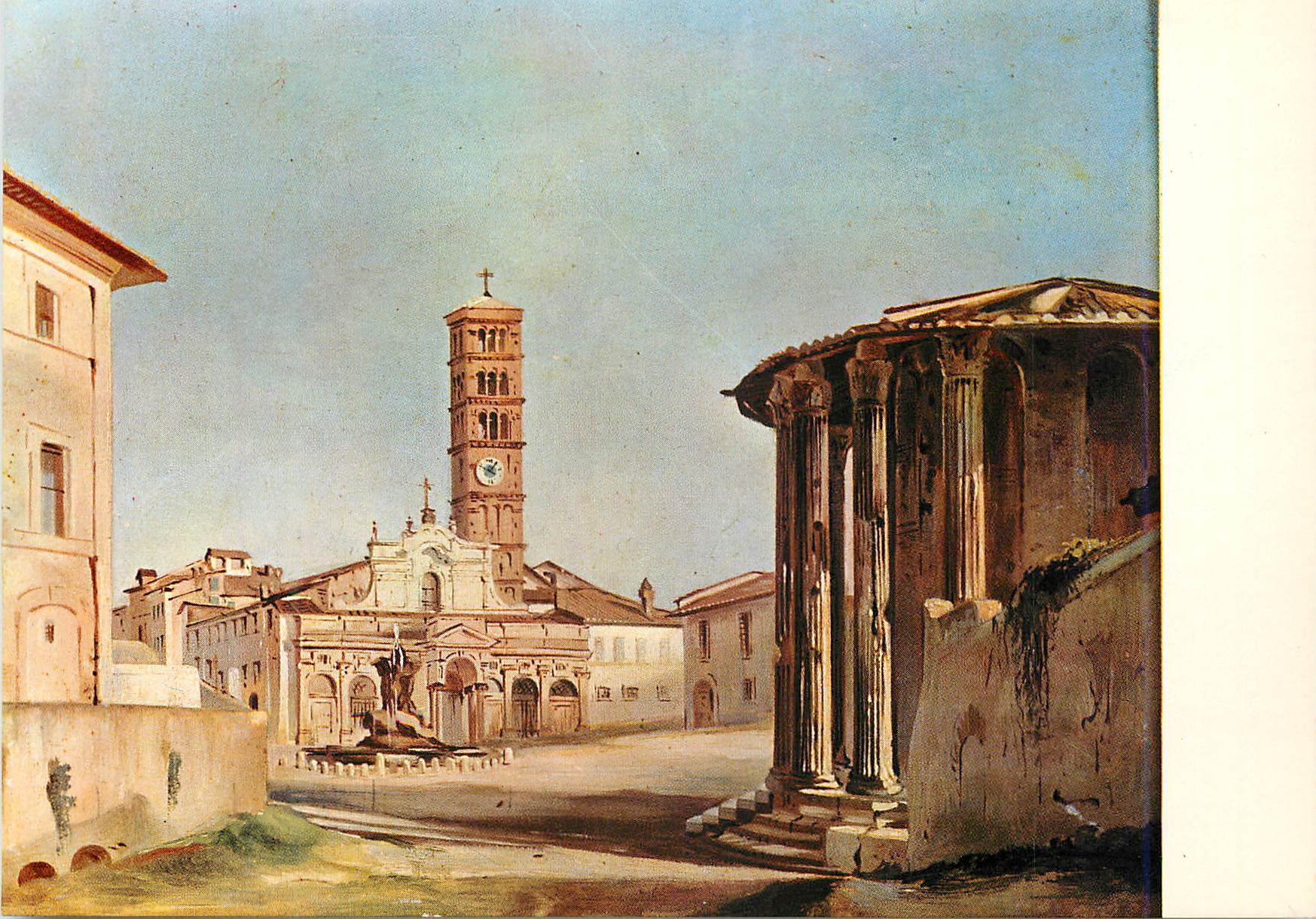 CPM Venezia Museo d'Arte Moderna Ca'Pesaro Ippolito Caffi Tempio di Vesta
