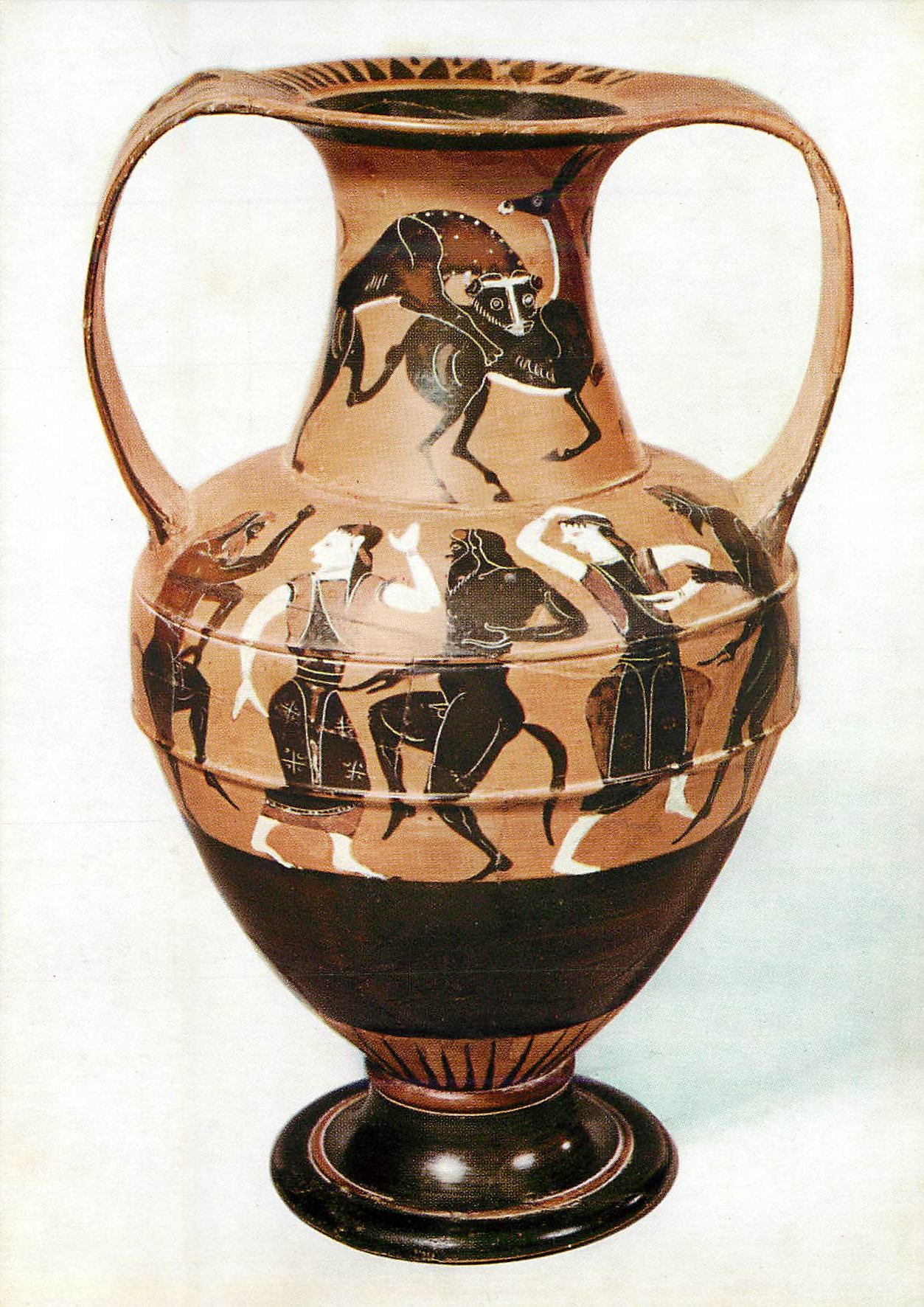 CPM Roma Museo Nazionale di Villa Giulia Cerveteri Amphore de Nicostene (VIe S av J C)