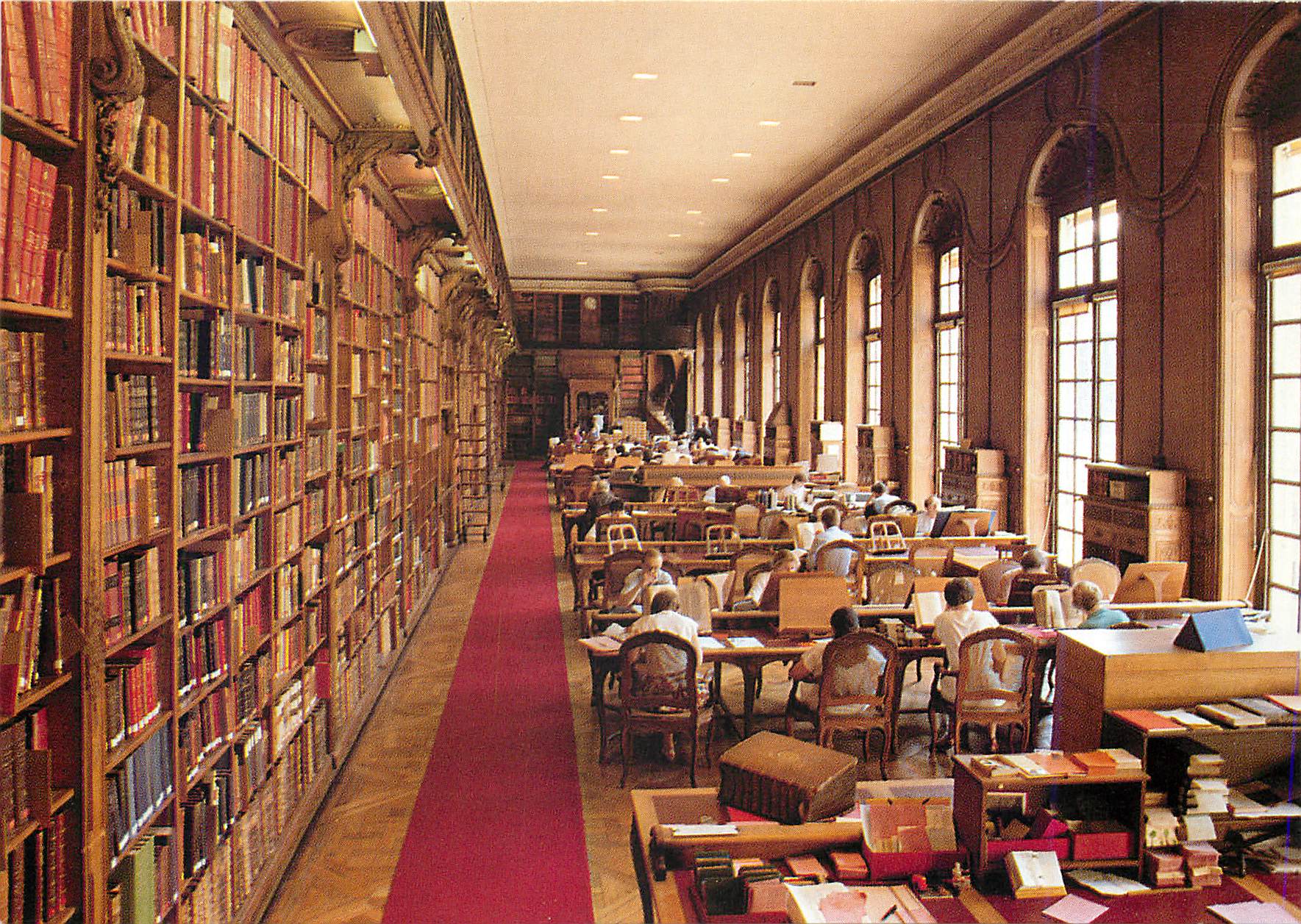 CPM Bibliotheque Nationale Departement des Manuscrits Salle de Travail