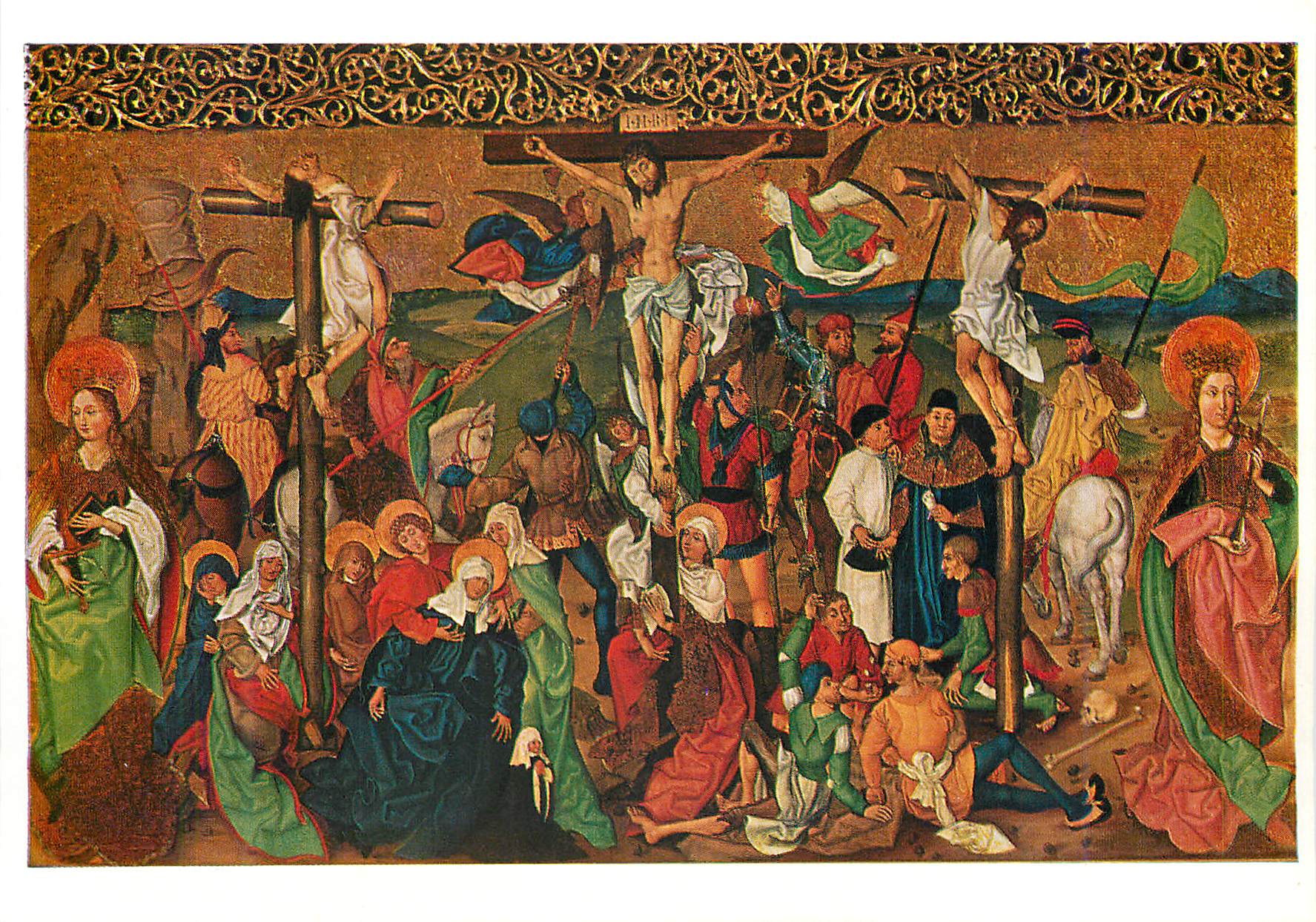 CPM Musee d'Unterlinden Colmar Ecole Haut Rhinoise 15e Siecle Retable de l'Ancienne Eglise