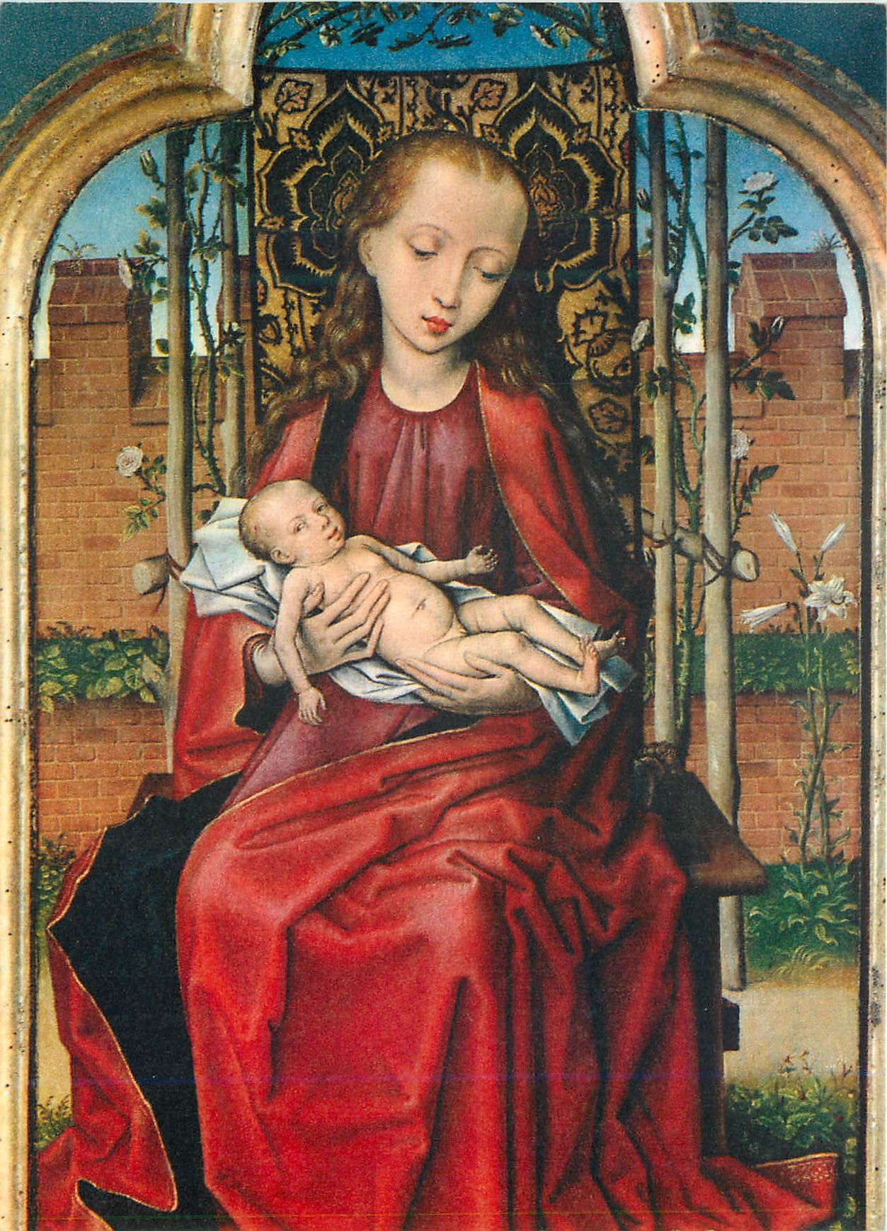 CPM Bruxelles Musees Royaux des Beaux Arts La Vierge et l'Enfant Maitre Brugeois de 1473