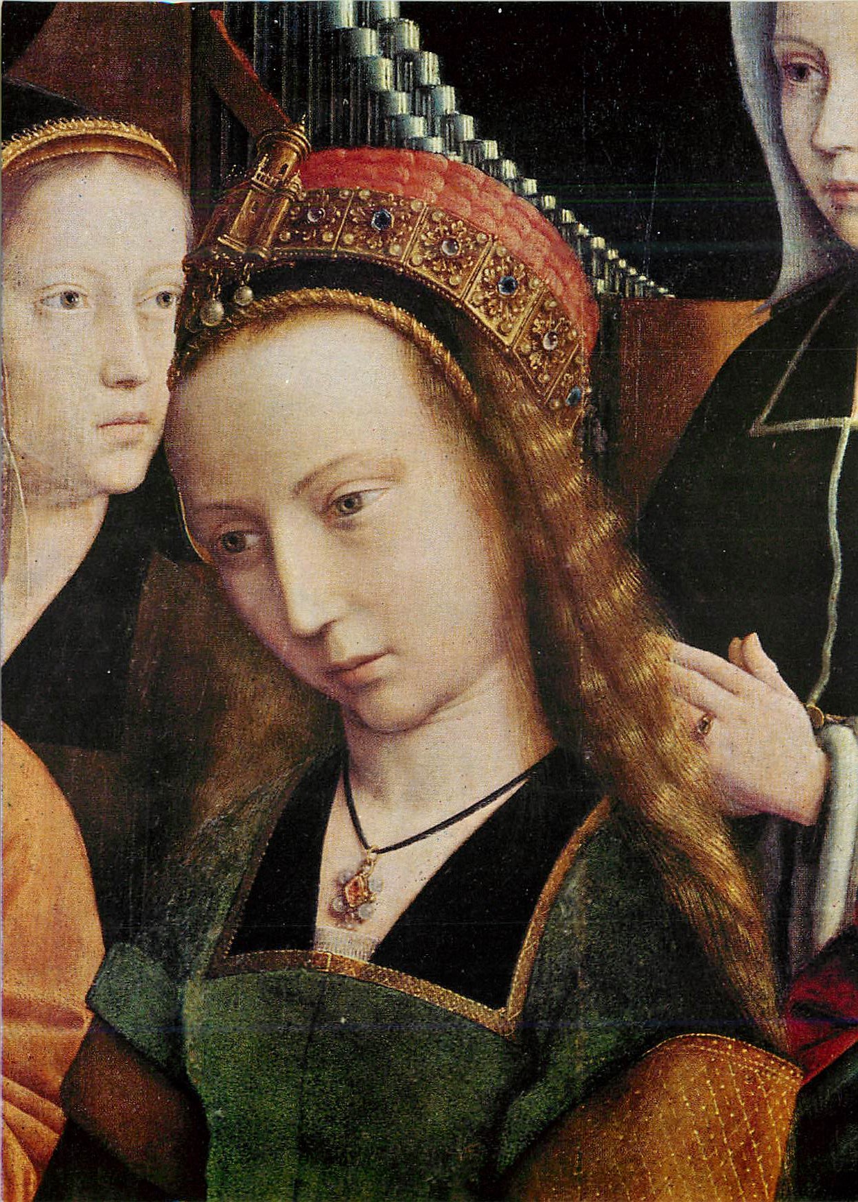 CPM Rouen Musee des Beaux Arts Gerard David (1460 1523) Die Hl Barbara