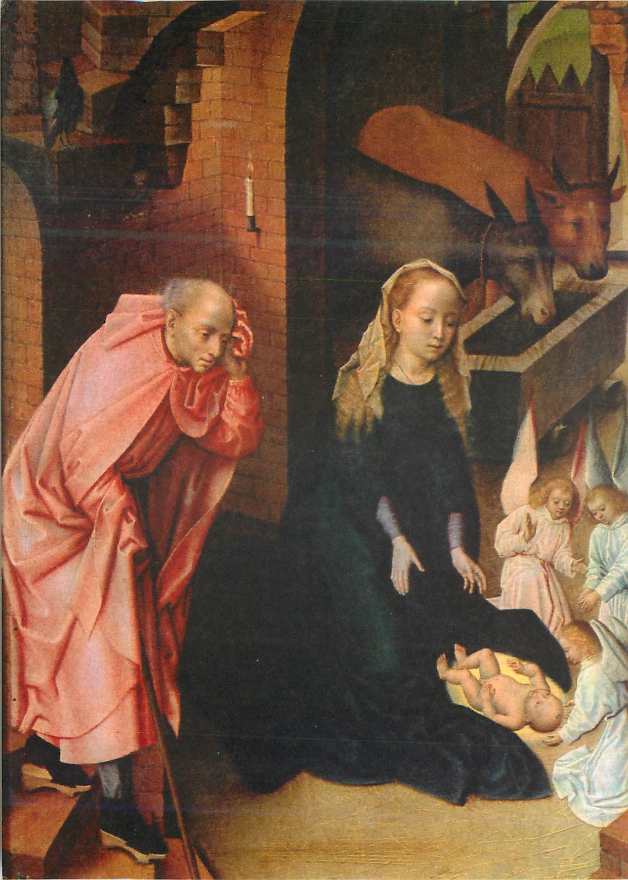 CPM Frans Halsmuseum Haarlem La Nativite Volet Gauche d'un Triptique attribue a Gerard David