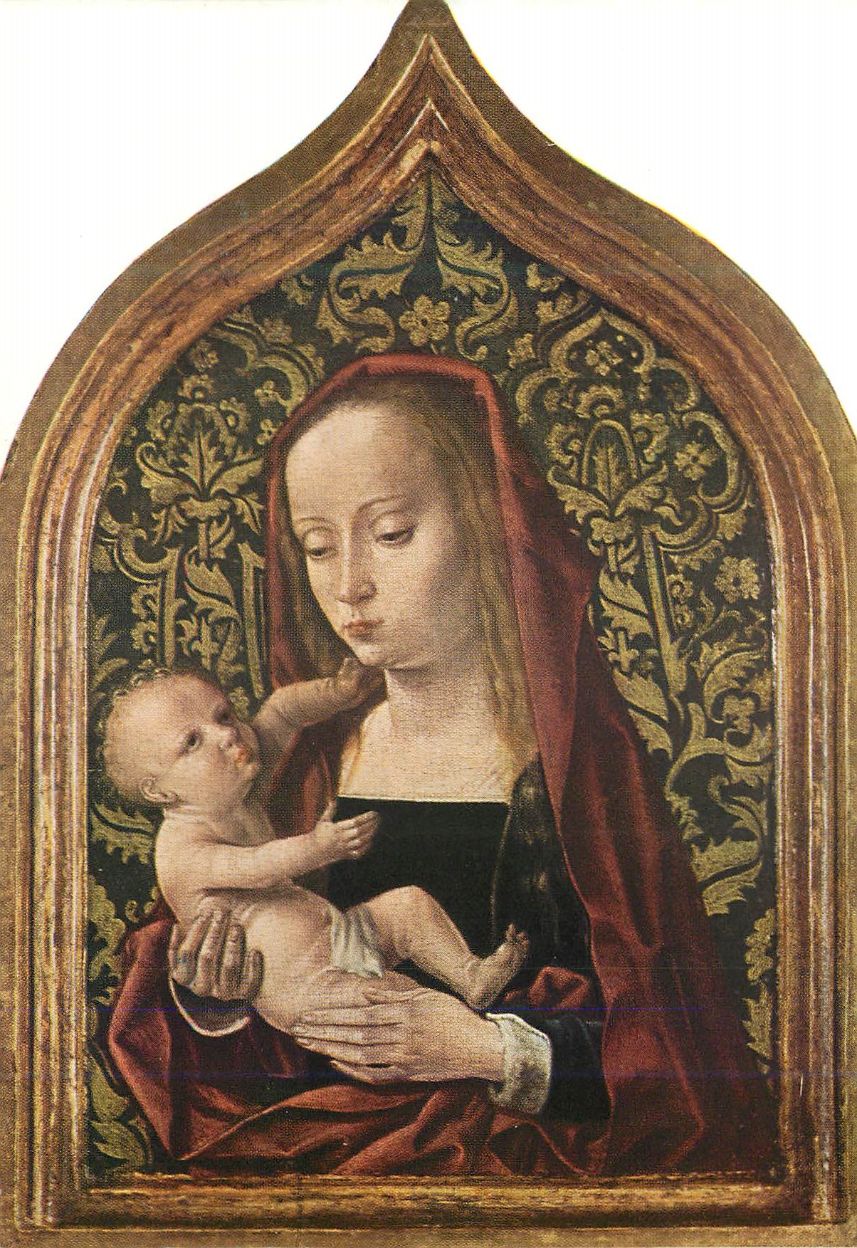 CPM Anonymfrans Madonna met kind 1495 Virgin with Child