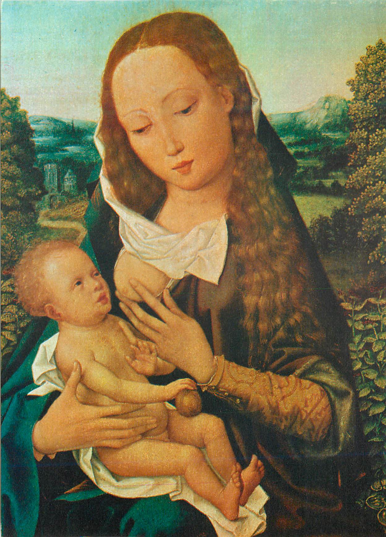CPM Collection Privee Kunstmuseum Basel La Vierge et l'Enfant