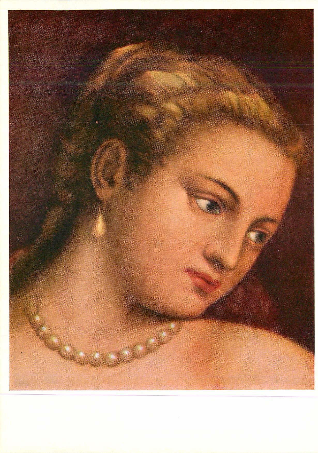 CPM Tizian Venus (Detail) Uffizien Florenz