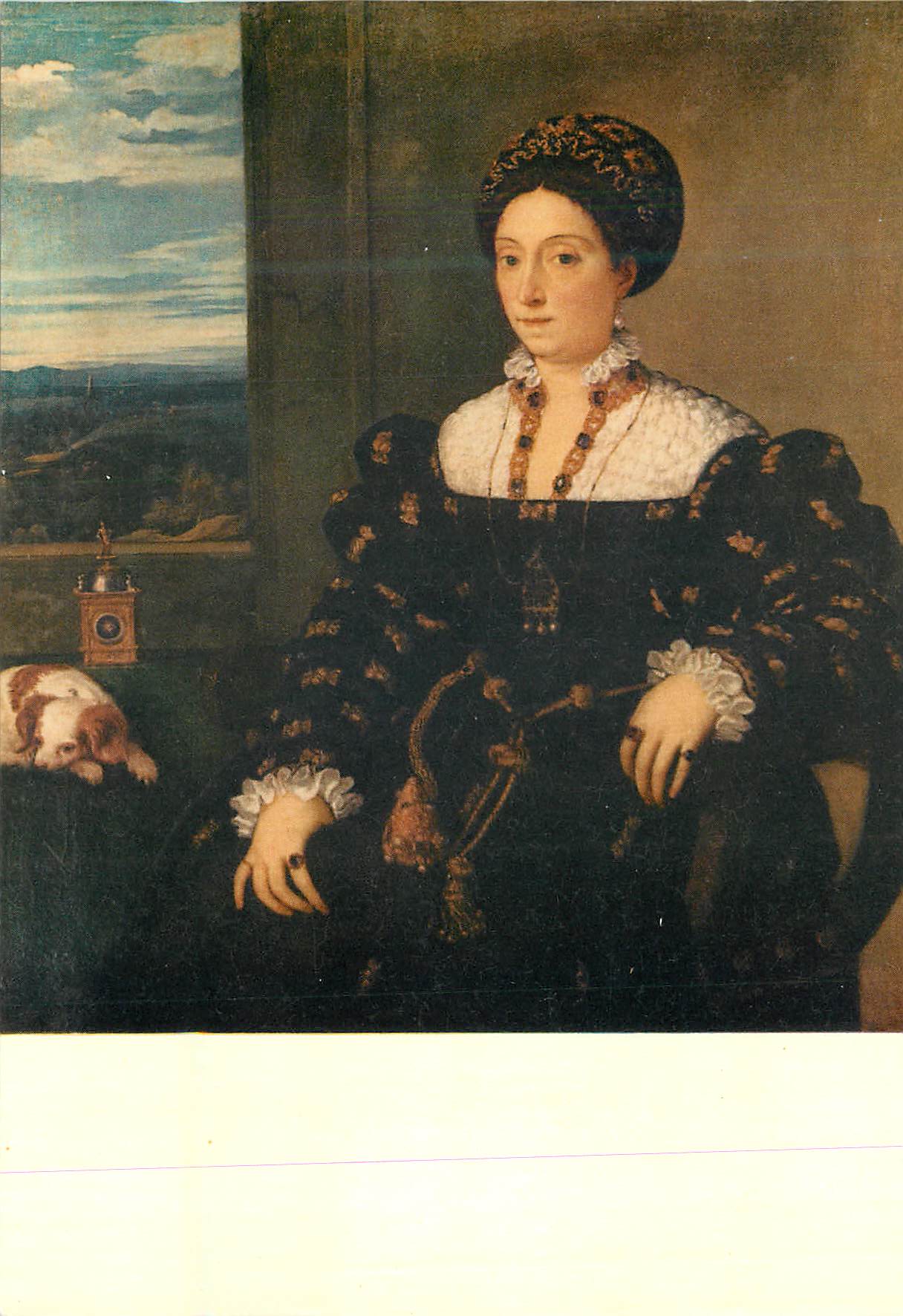 CPM Firenze Galleria Uffizi Tiziano Portrait de la Duchesse d'Urhno