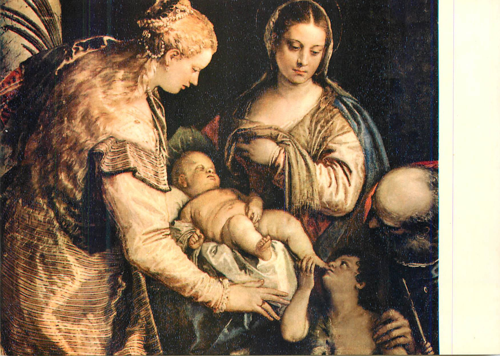 CPM Firenze Galerie des Uffizi Veronese La Sainte Famille