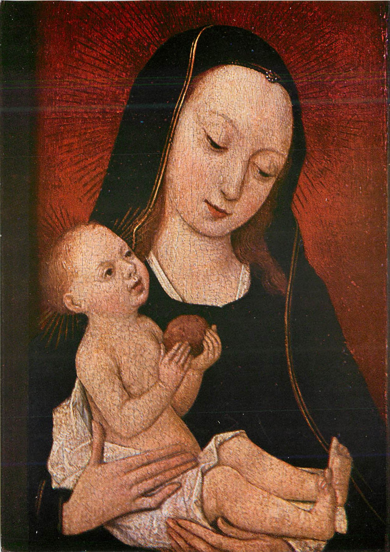 CPM Louvre Paris Madona mit Kind Frnazosisch Flamische