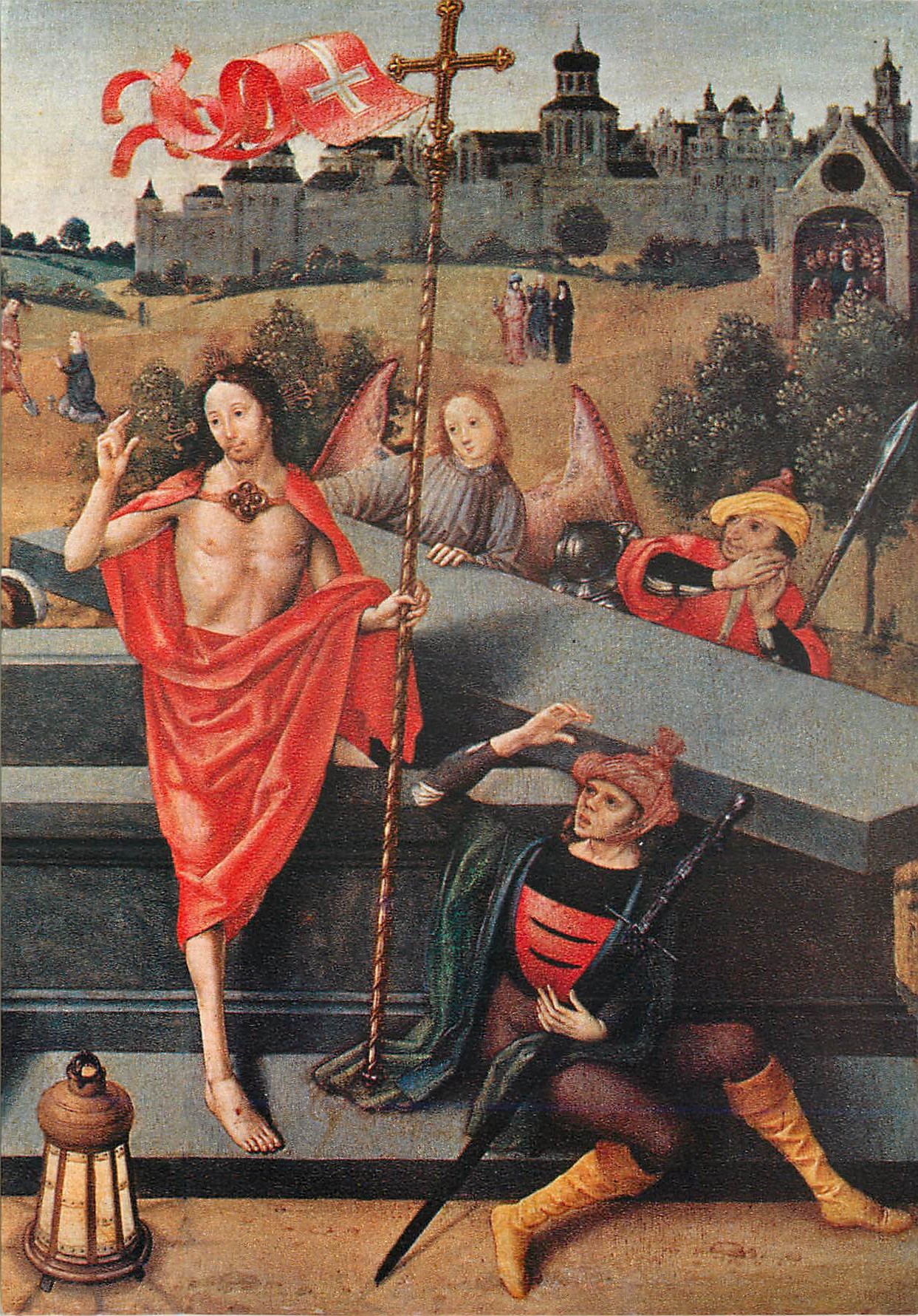 Christ ressuscité — scène de triomphe — éditeur inconnu, n° de série non lisible