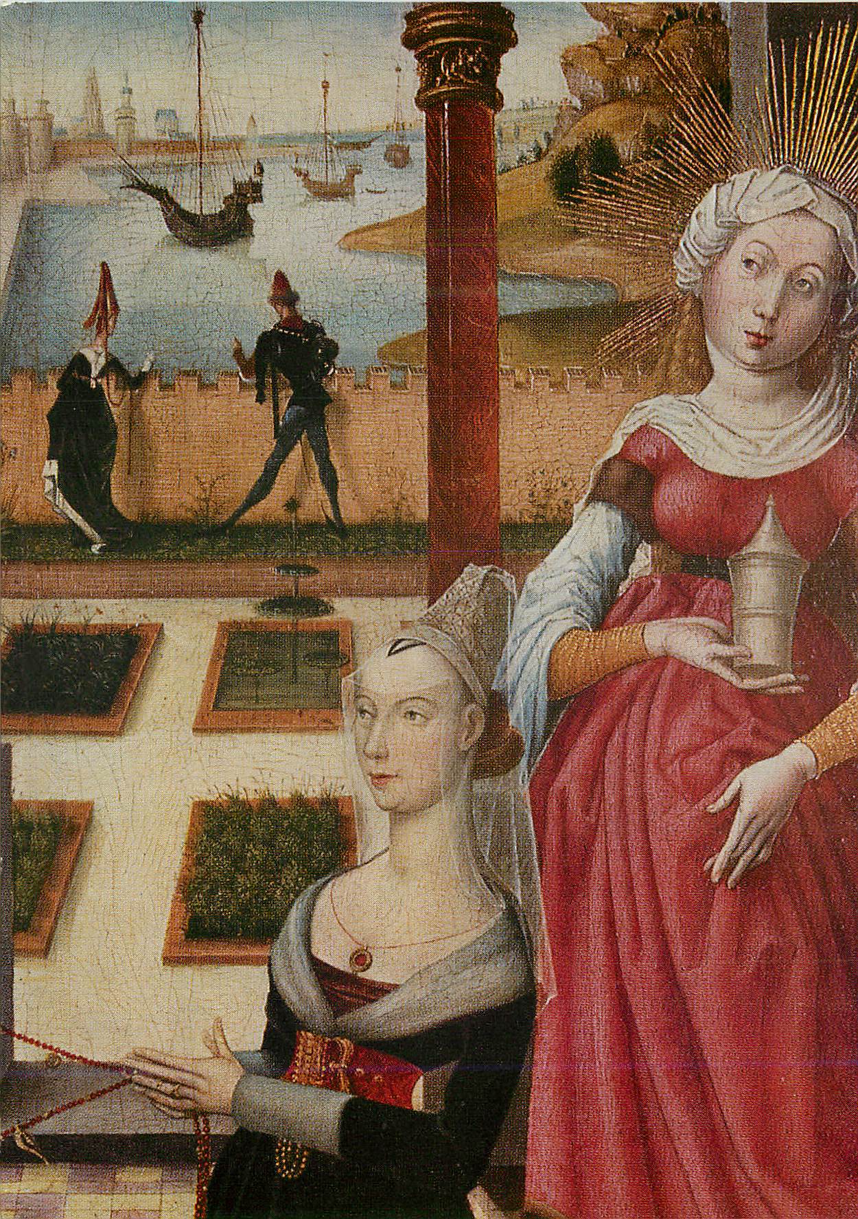 Sainte Catherine d'Alexandrie — Sainte Marguerite — Szenen eines Hafens — unbekannter Verlag, Nummer nicht lesbar