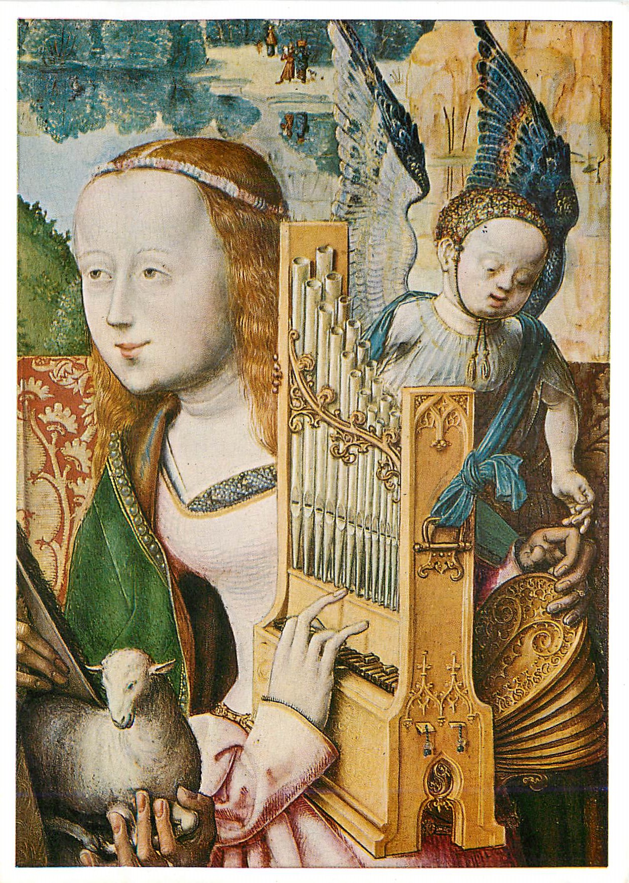 CPM Koln Wallraf Richartz Museum Meister des Bartholomausaltares Altares Die Heilige Cacilia