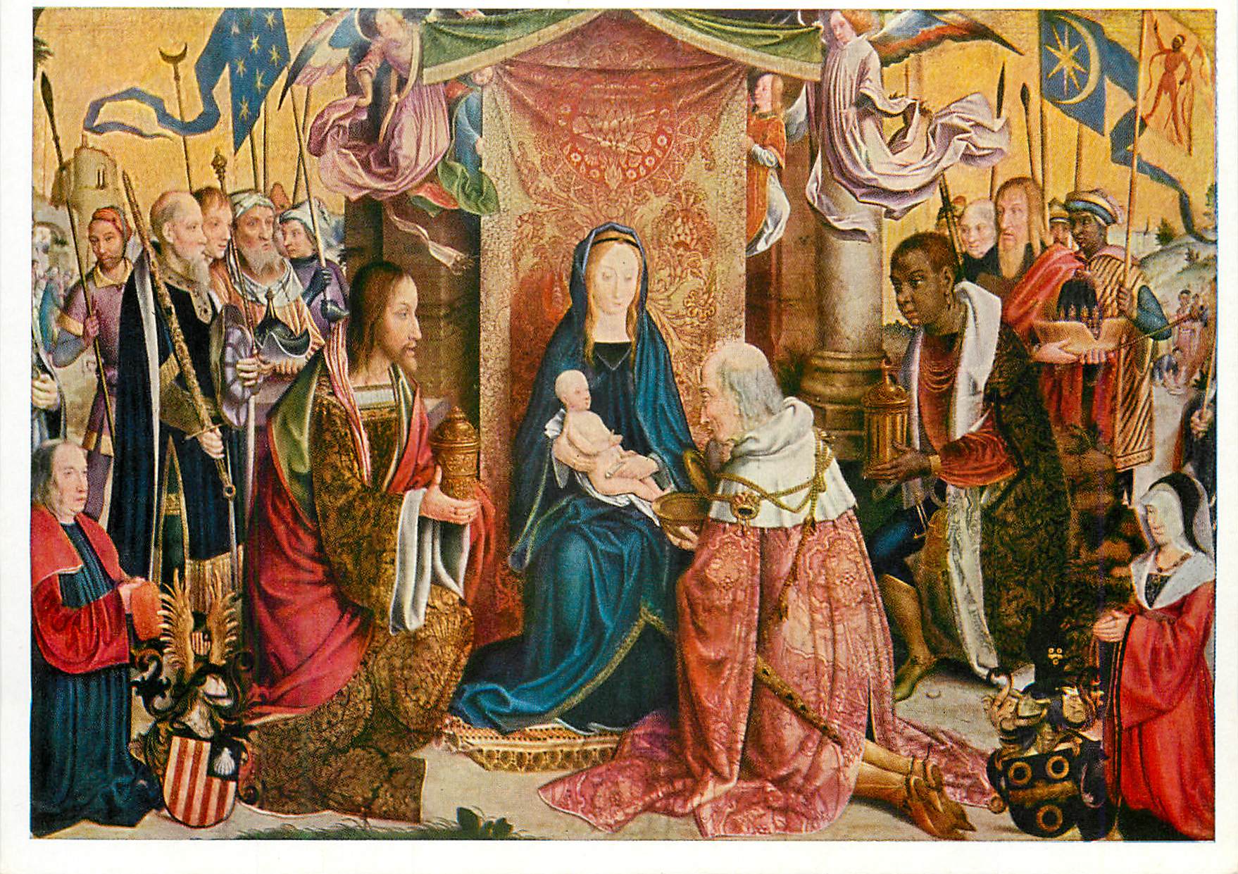 CPM Koln Wallraf Richartz Museum Meister des Bartholomausaltares Meister von St Severin Tatig in Koln Anbetung Der Hl Dr