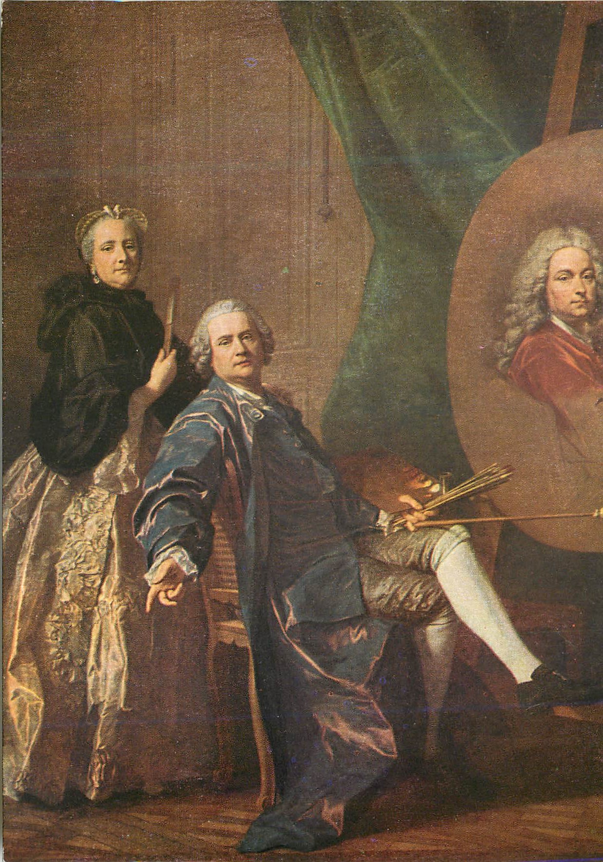 CPM Palais de Versailles (Ecole Francaise) L M Van Loo L'Artiste Faisant le Portrait de son Pere